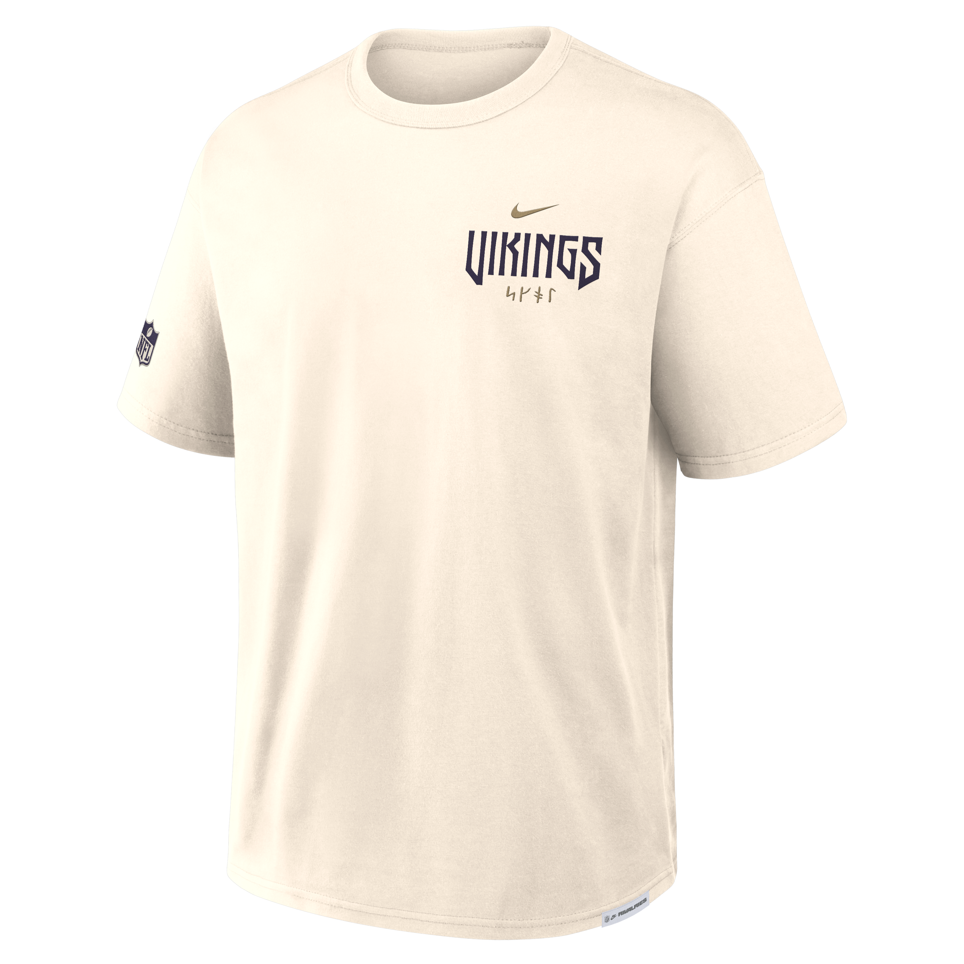 T-shirt Nike Max90 crème Minnesota Vikings Collection 2026 Rivalries pour homme