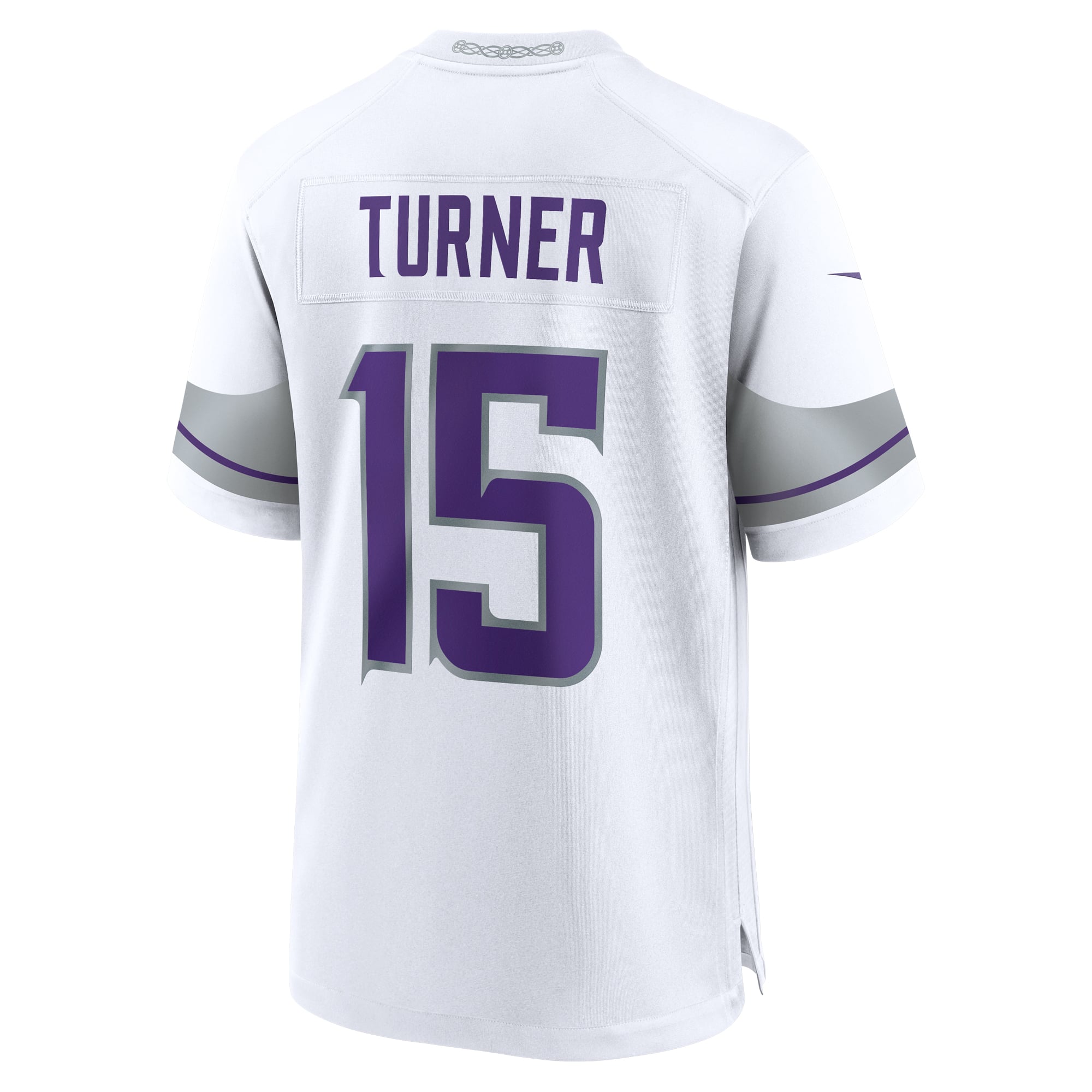 Maillot Nike Dallas Turner blanc pour homme, match alternatif des Vikings du Minnesota