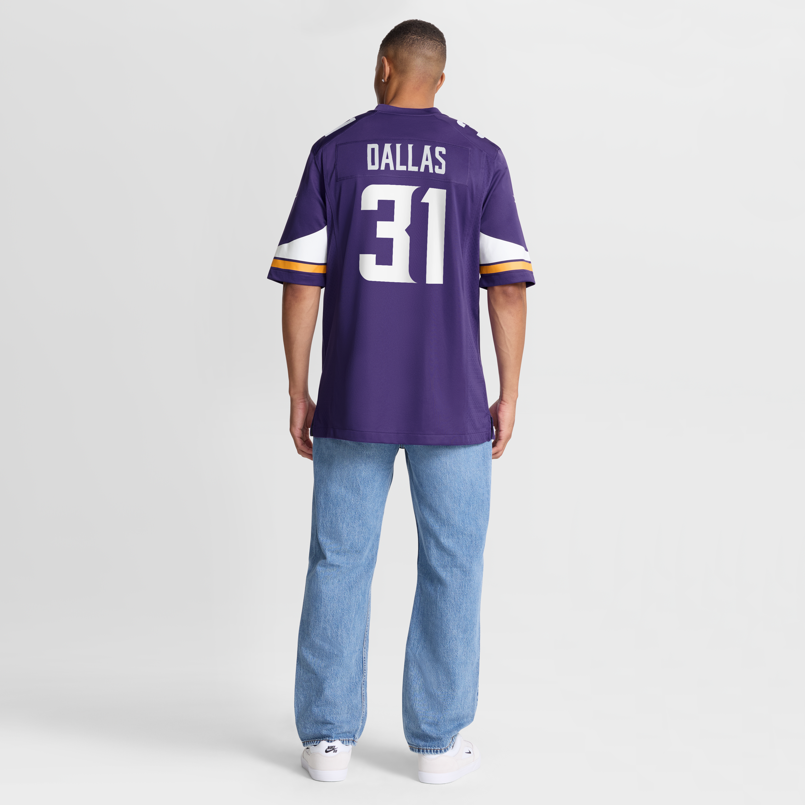 Maillot de match Nike DeeJay Dallas violet des Vikings du Minnesota pour homme