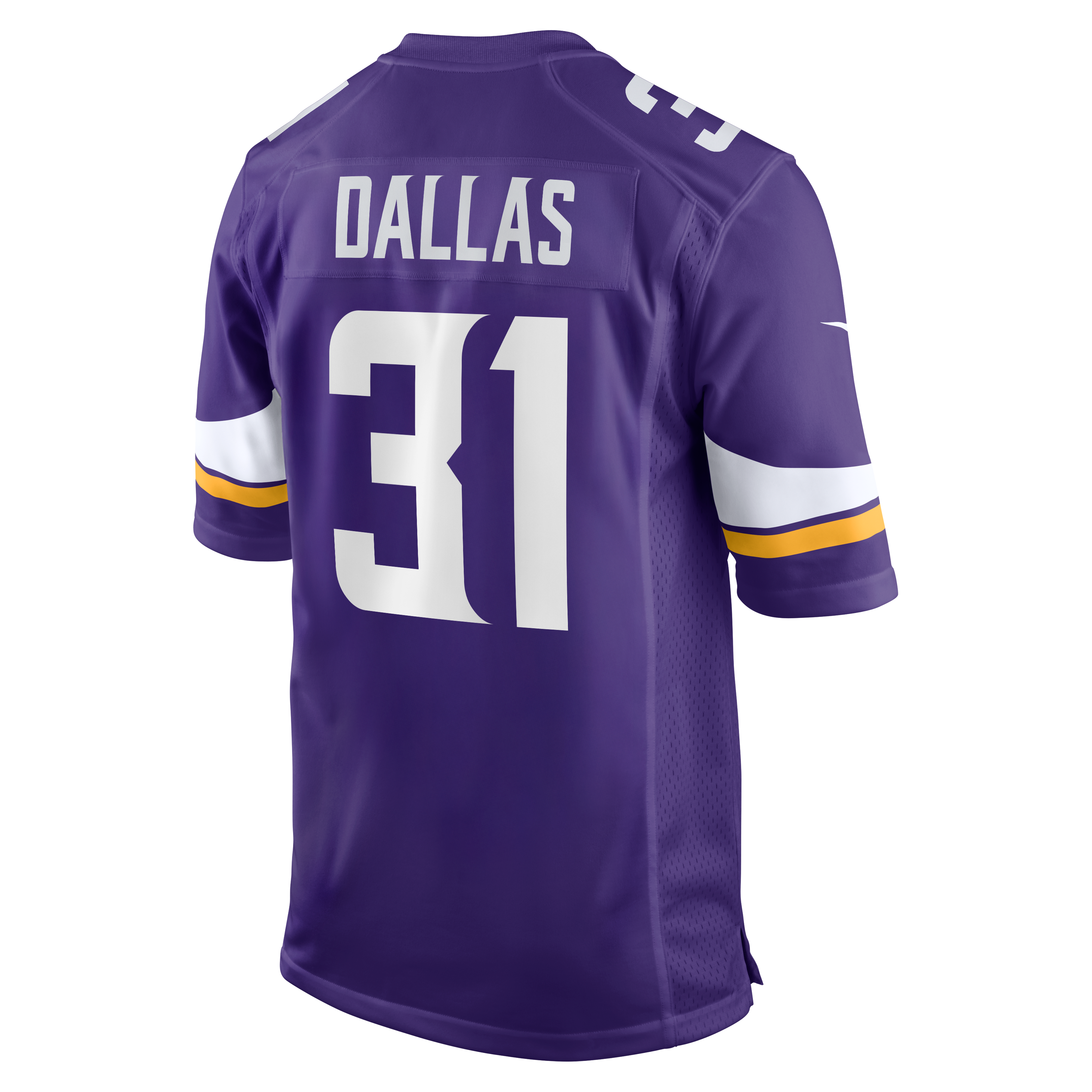 Maillot de match Nike DeeJay Dallas violet des Vikings du Minnesota pour homme