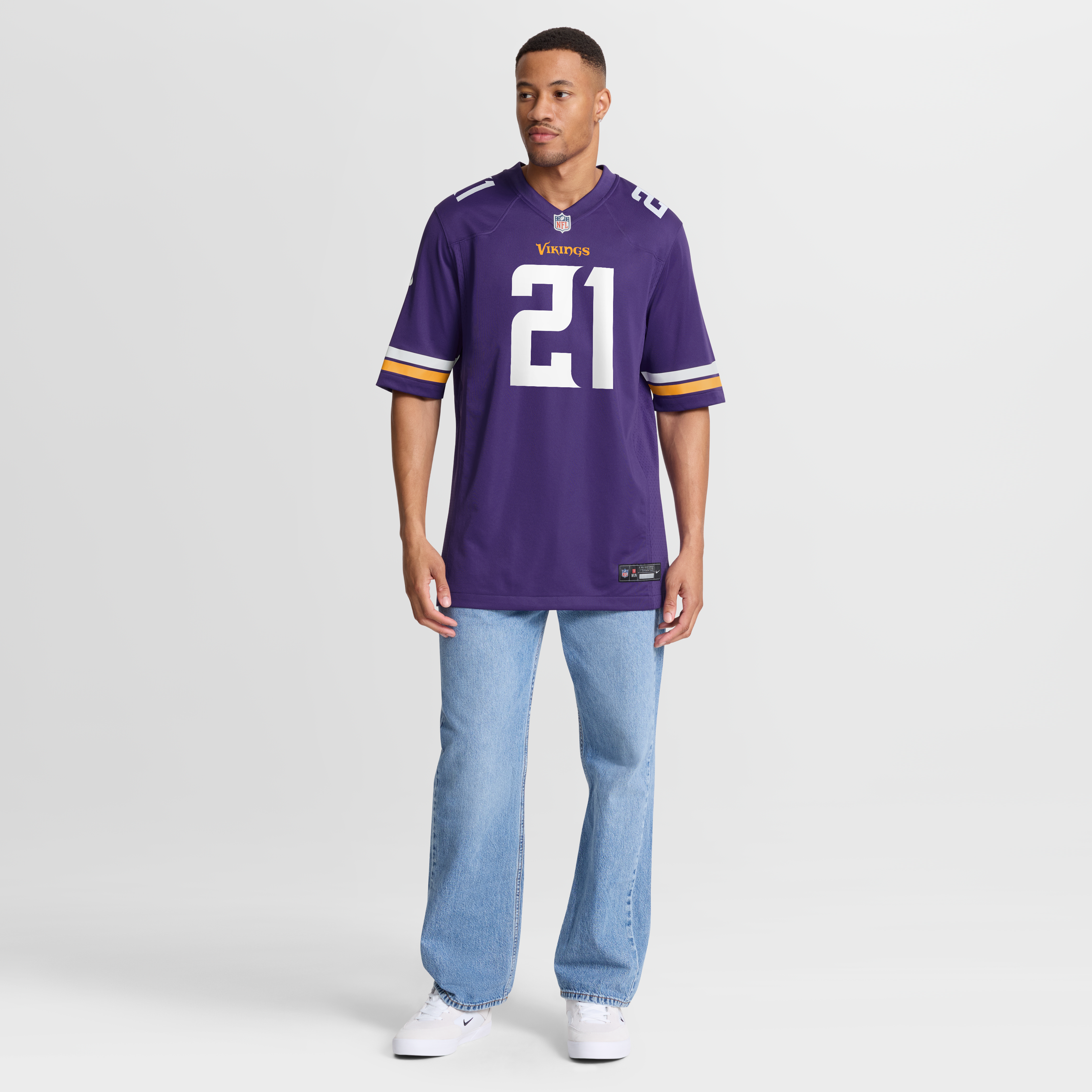 Maillot de match Nike Demond Claiborne violet pour homme, Minnesota Vikings