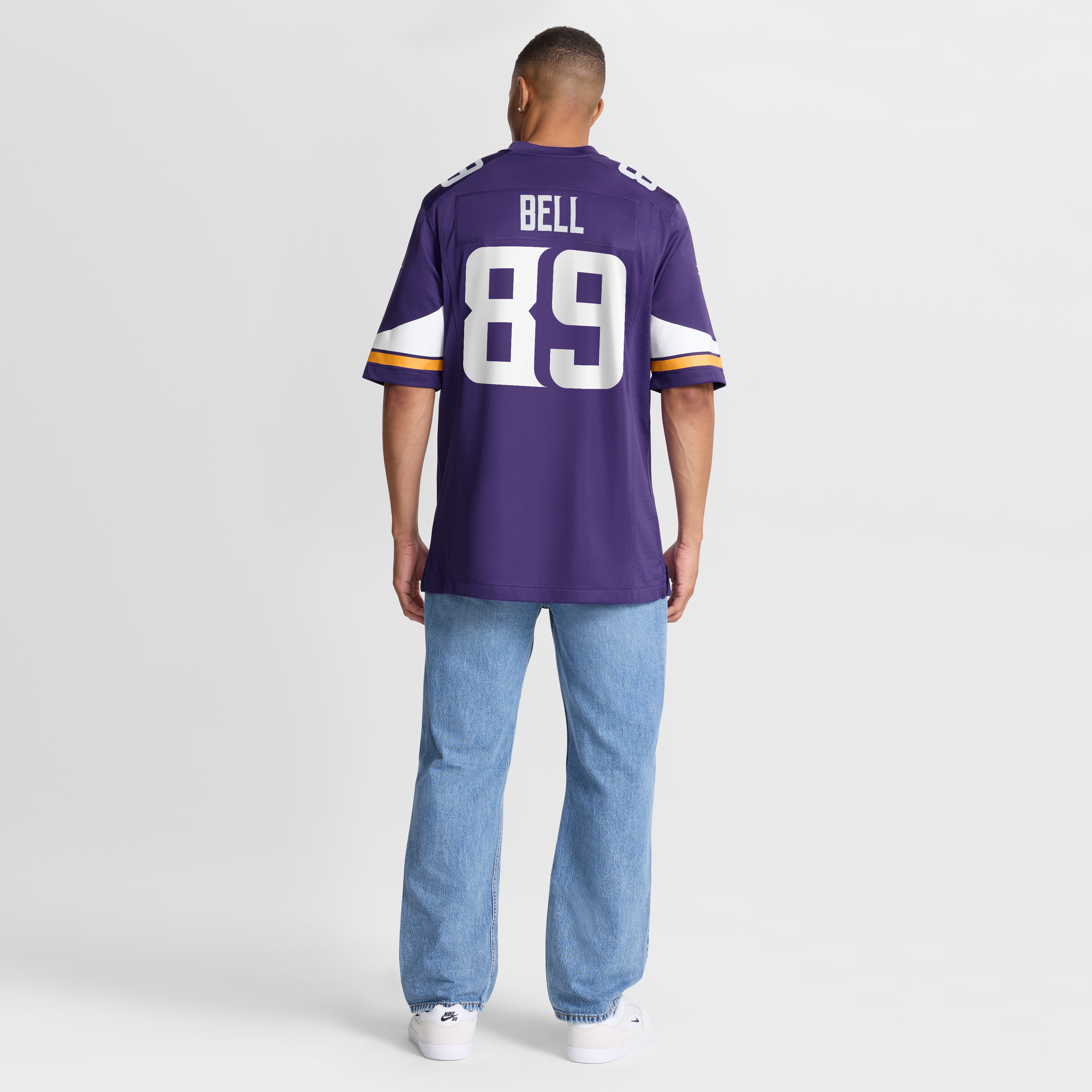 Men's Nike Dillon Bell Purple Minnesota Vikings Team Game Jersey
