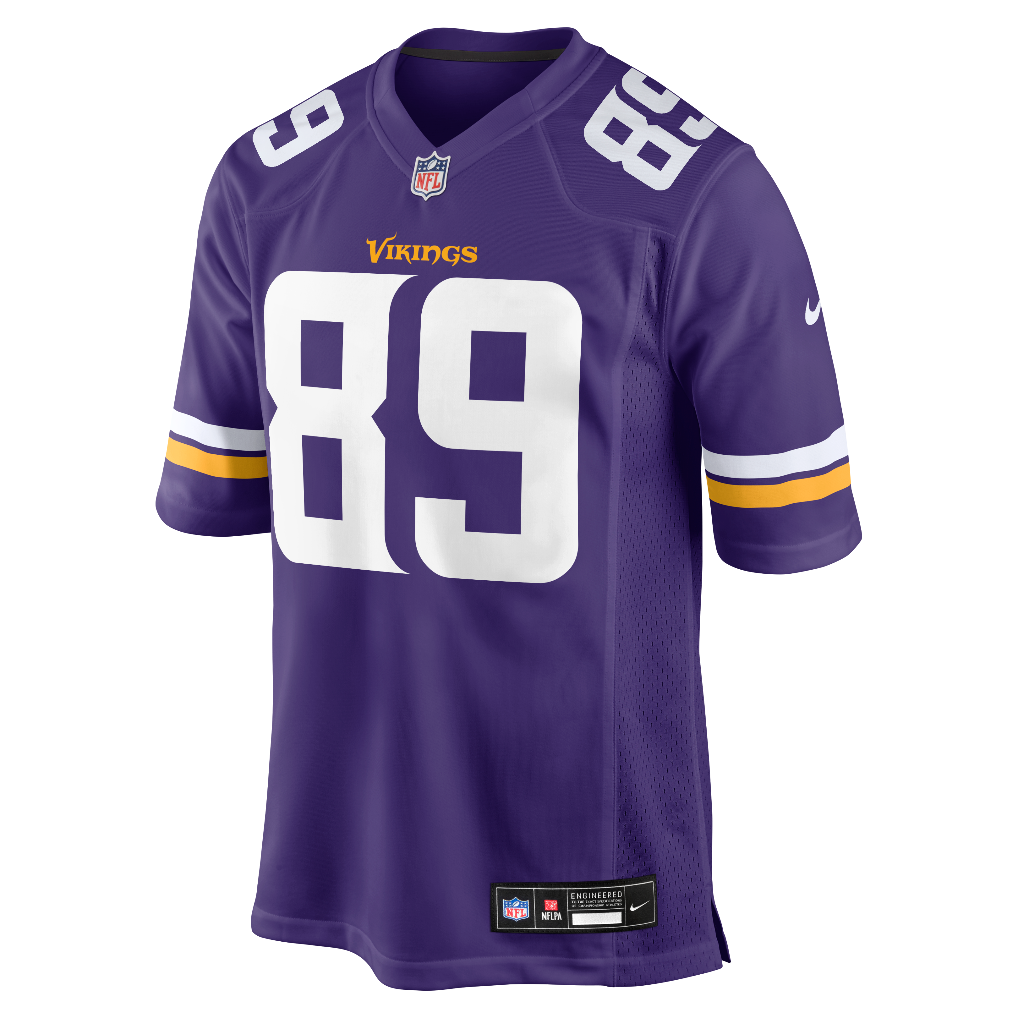 Men's Nike Dillon Bell Purple Minnesota Vikings Team Game Jersey