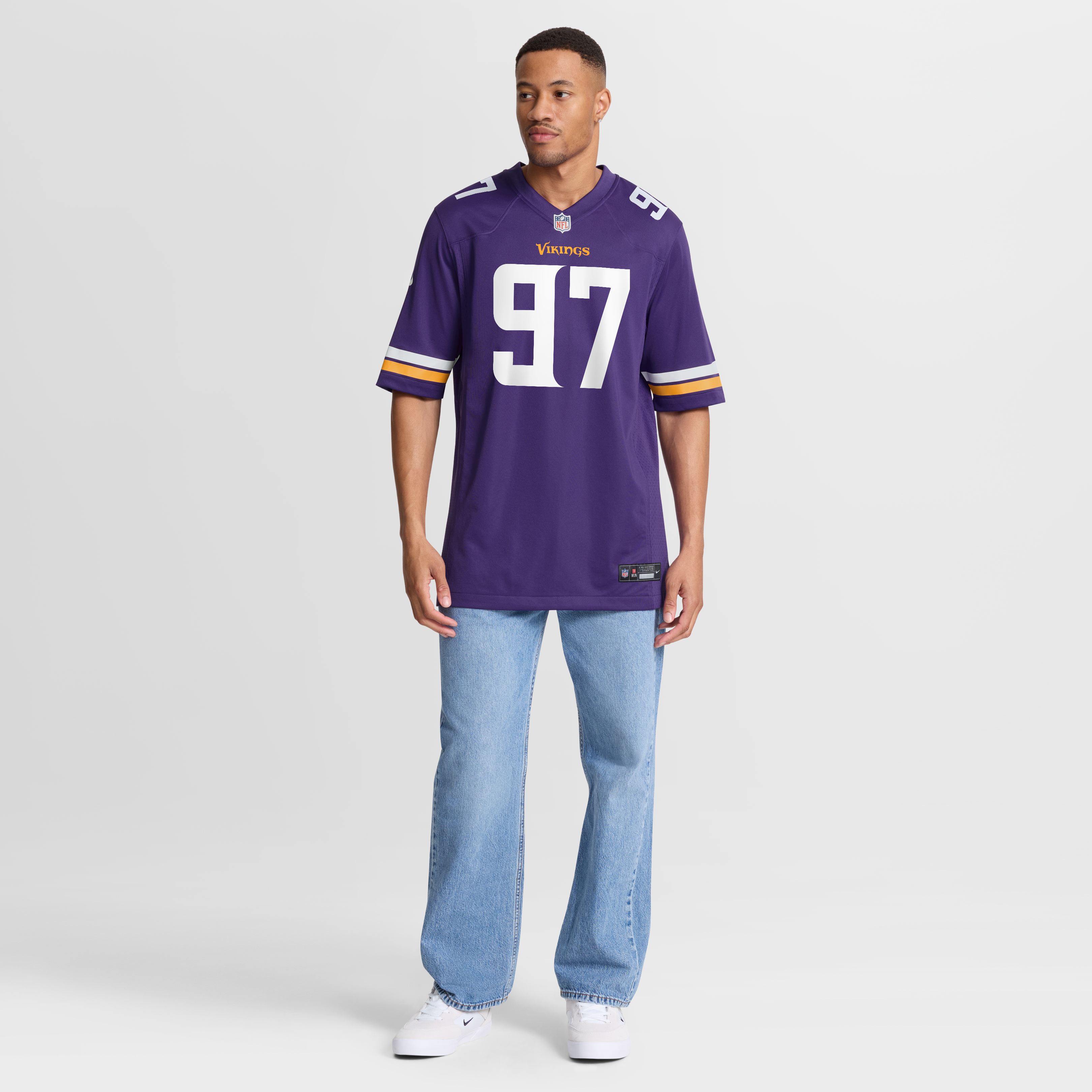 Maillot de match Nike Domonique orange et violet des Vikings du Minnesota pour homme