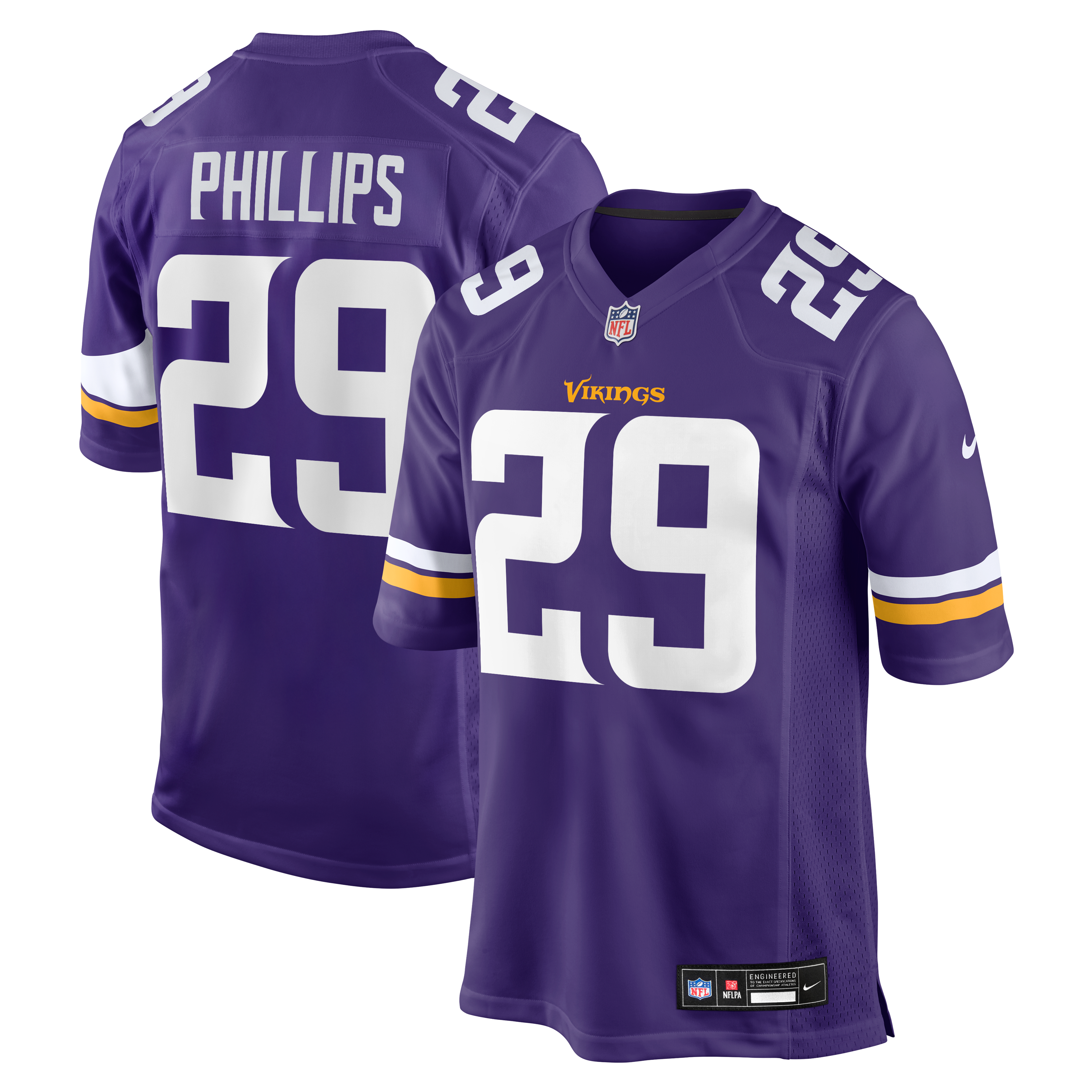 Maillot de match Nike Jacob Thomas violet des Vikings du Minnesota pour homme