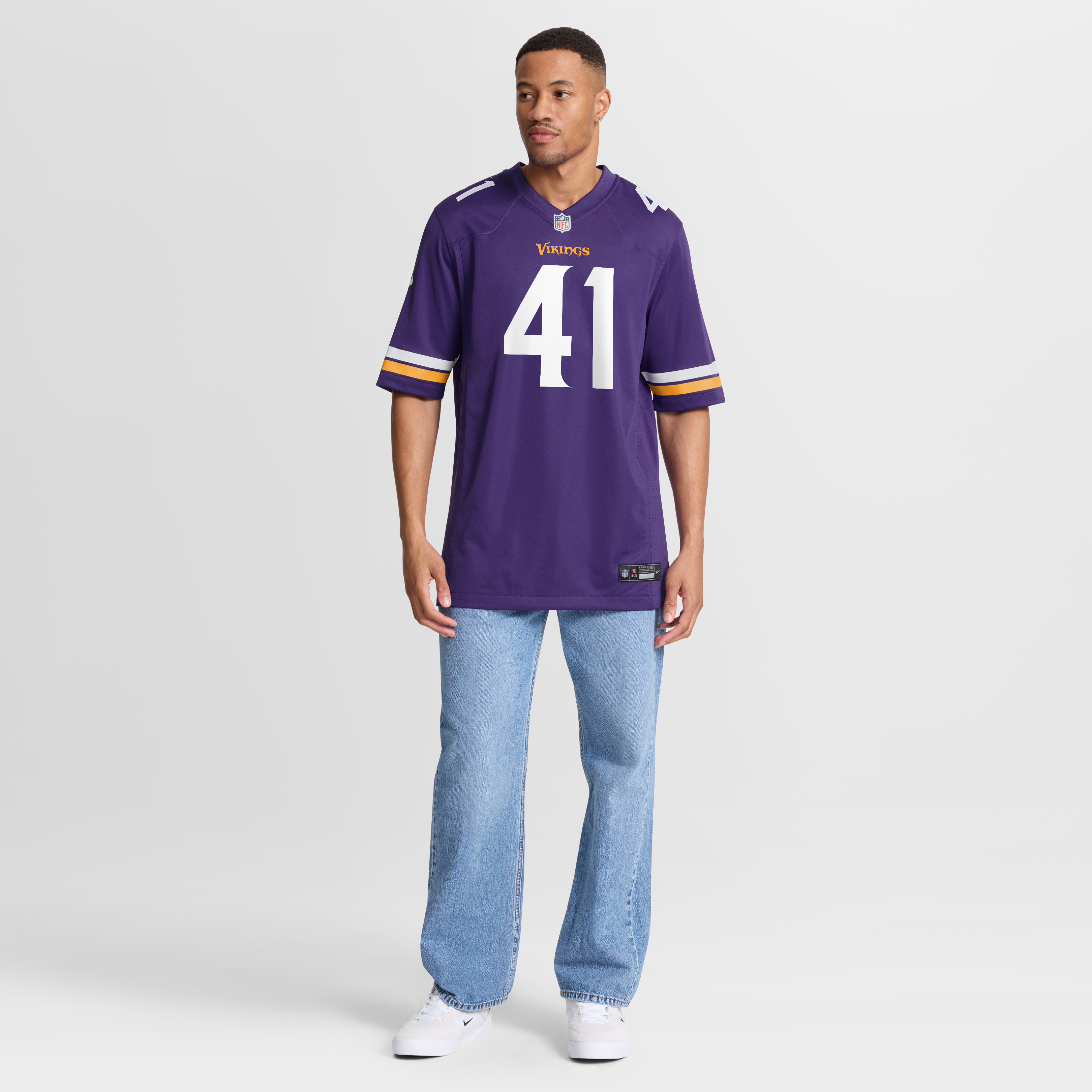 Maillot de match Nike Jake Golday violet des Vikings du Minnesota pour homme