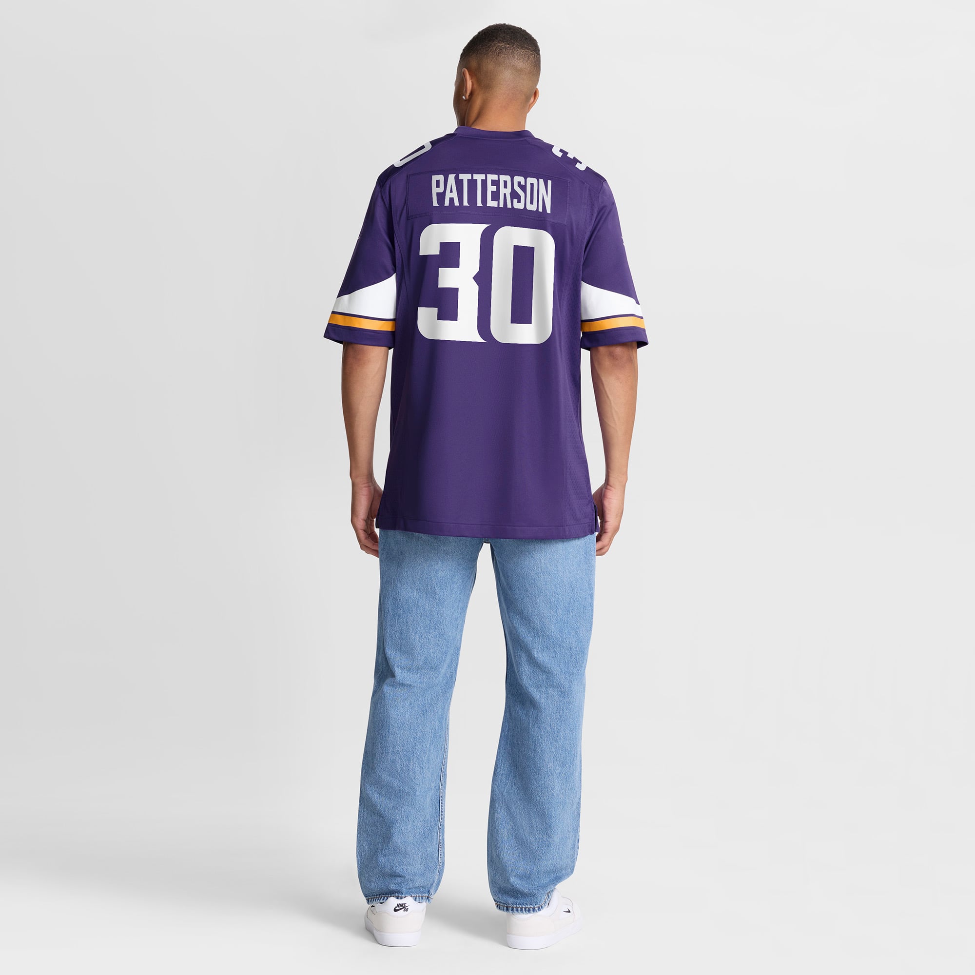 Maillot de match Nike Jaret Patterson violet des Vikings du Minnesota pour homme