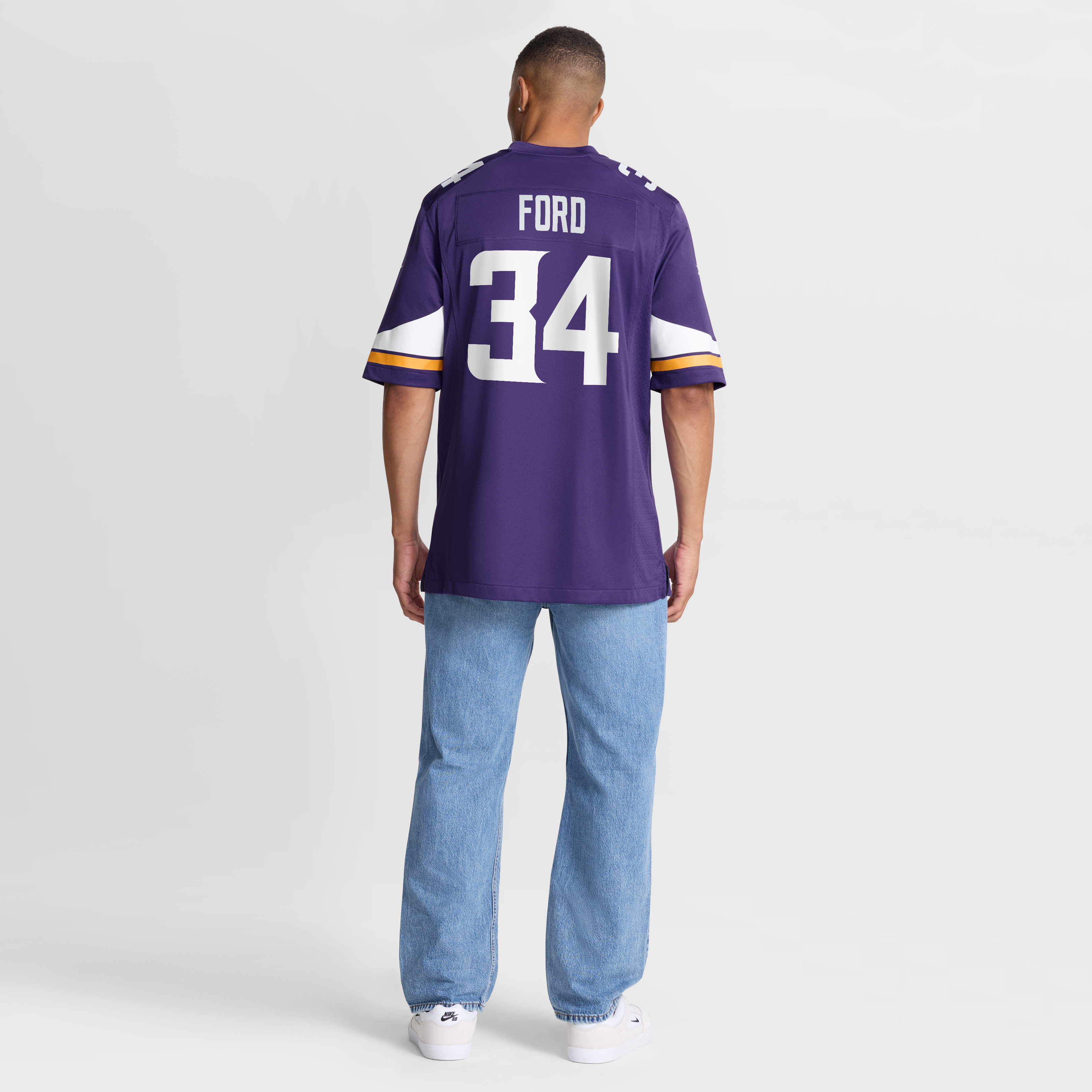 Maillot de match Nike Jerome Ford violet des Vikings du Minnesota pour homme