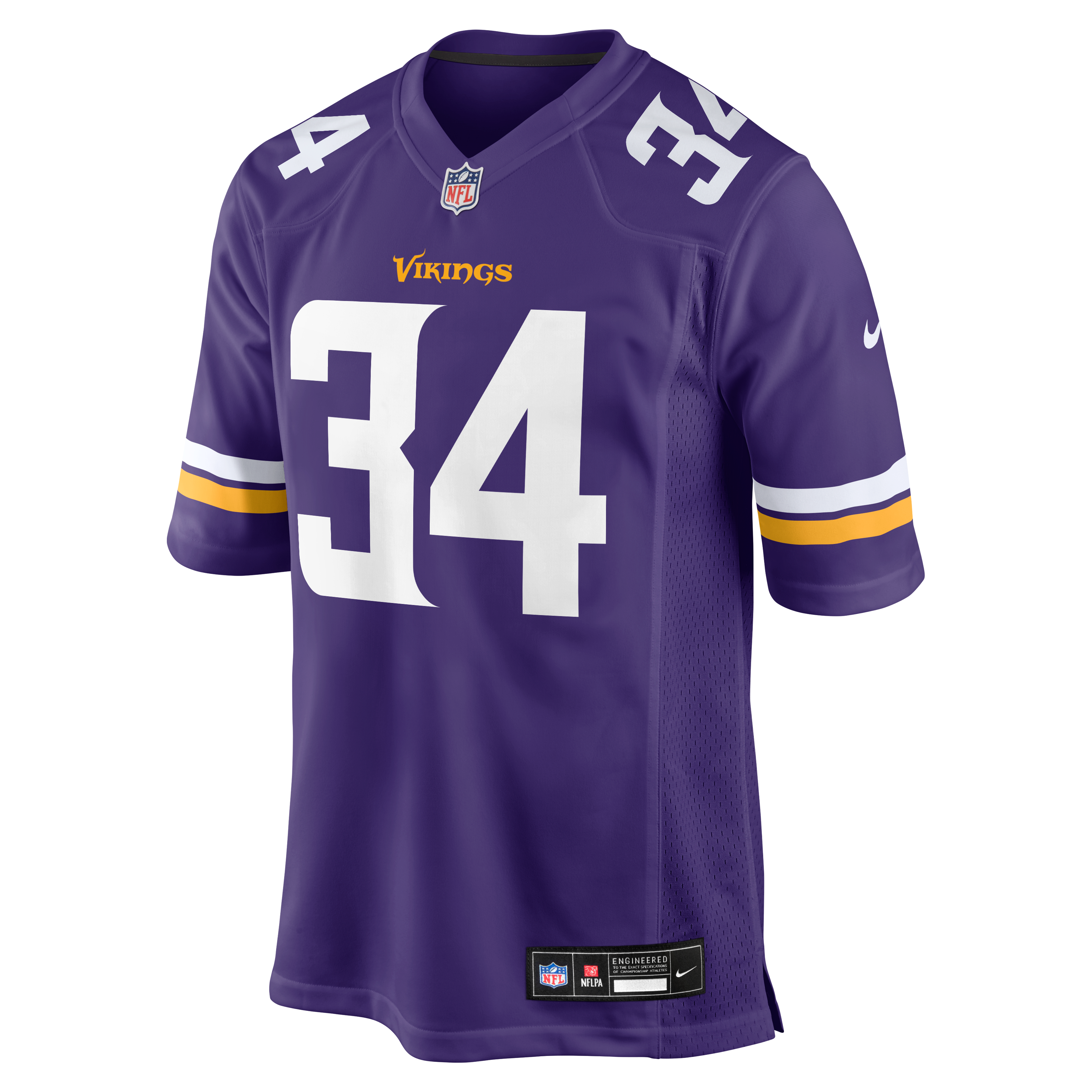 Maillot de match Nike Jerome Ford violet des Vikings du Minnesota pour homme