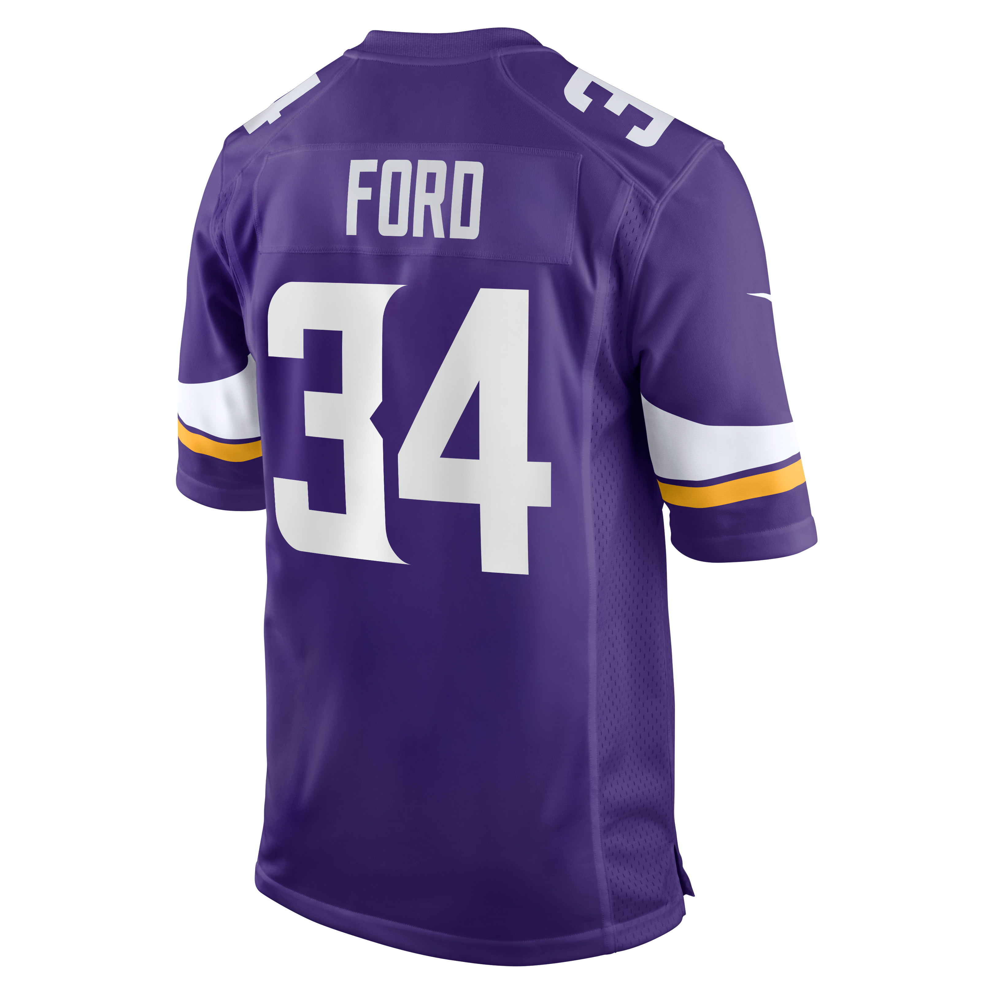 Maillot de match Nike Jerome Ford violet des Vikings du Minnesota pour homme