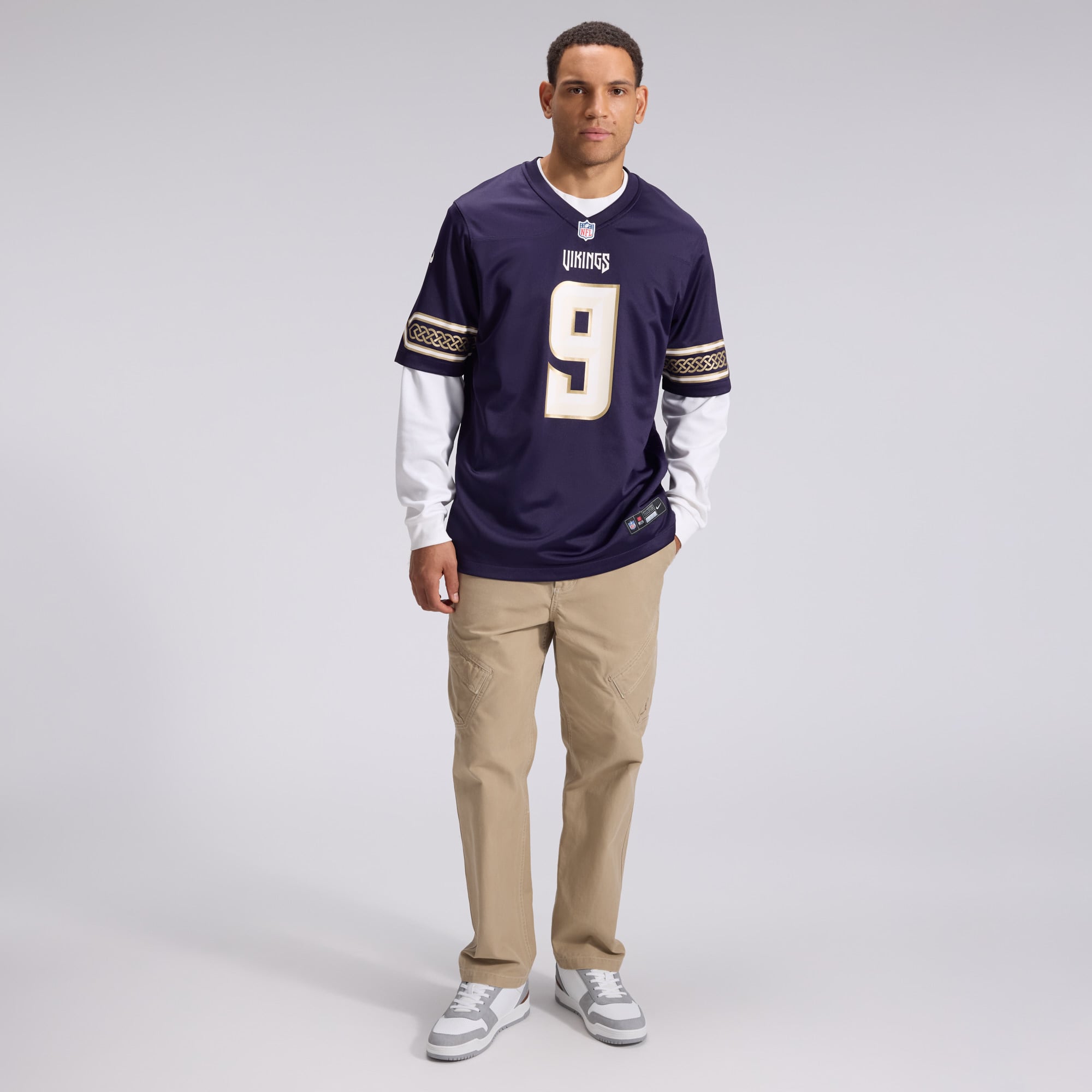 Men's Nike J.J. McCarthy Purple Minnesota Vikings 2026 Rivalries Collection Game Jersey