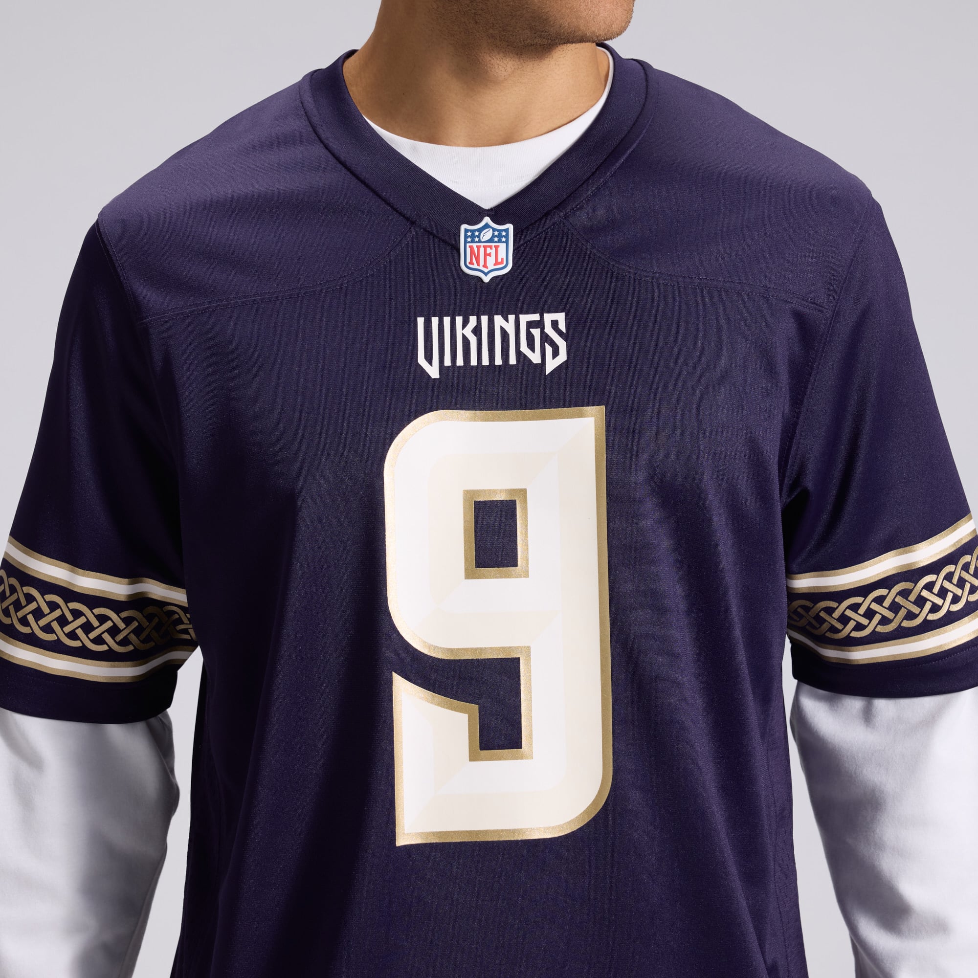 Men's Nike J.J. McCarthy Purple Minnesota Vikings 2026 Rivalries Collection Game Jersey