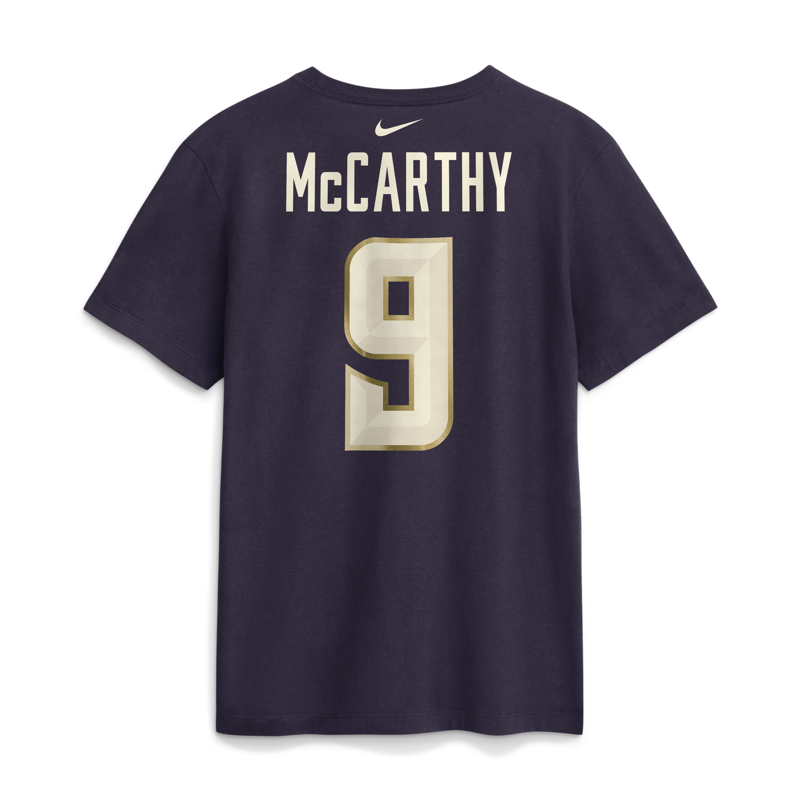 Men's Nike J.J. McCarthy Purple Minnesota Vikings 2026 Rivalries Collection Player Name & Number T-Shirt