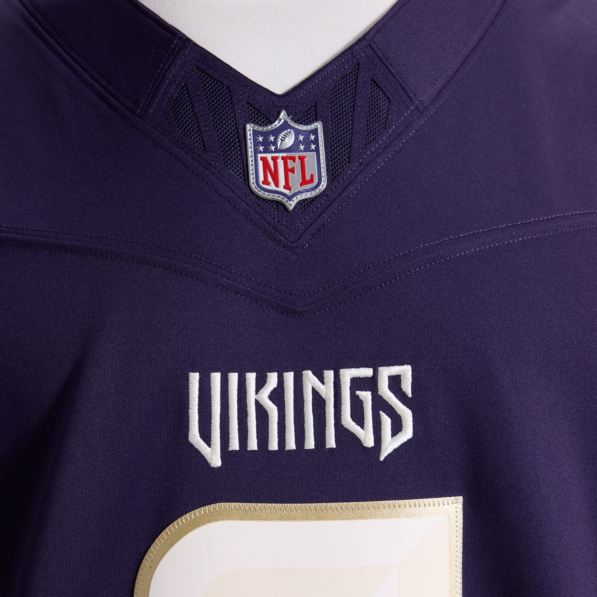 Men's Nike J.J. McCarthy Purple Minnesota Vikings 2026 Rivalries Collection Stitched Limited Jersey