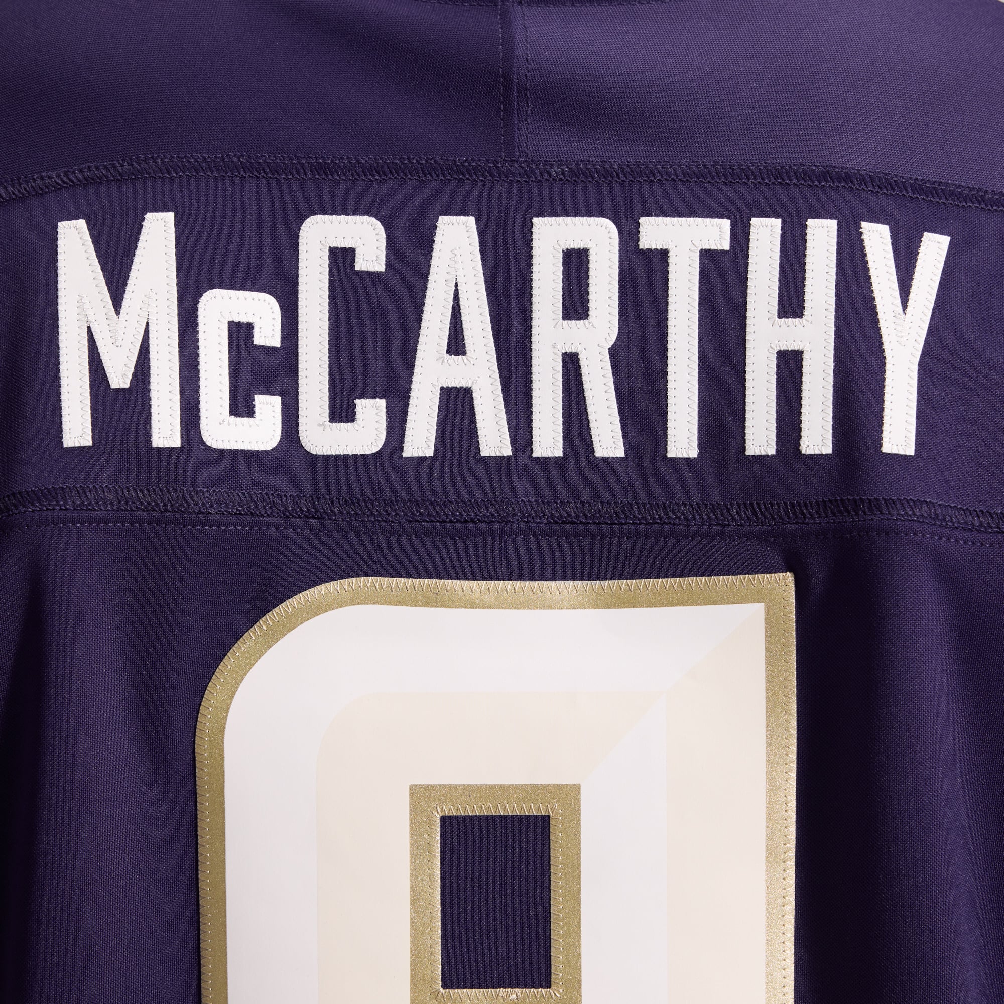 Men's Nike J.J. McCarthy Purple Minnesota Vikings 2026 Rivalries Collection Stitched Limited Jersey
