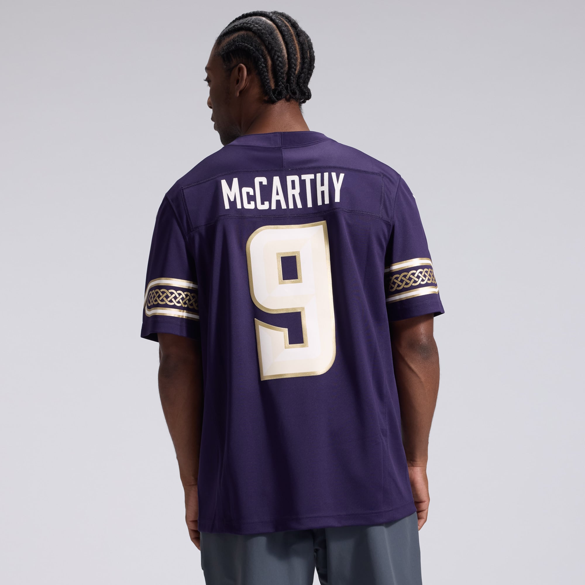 Men's Nike J.J. McCarthy Purple Minnesota Vikings 2026 Rivalries Collection Stitched Limited Jersey