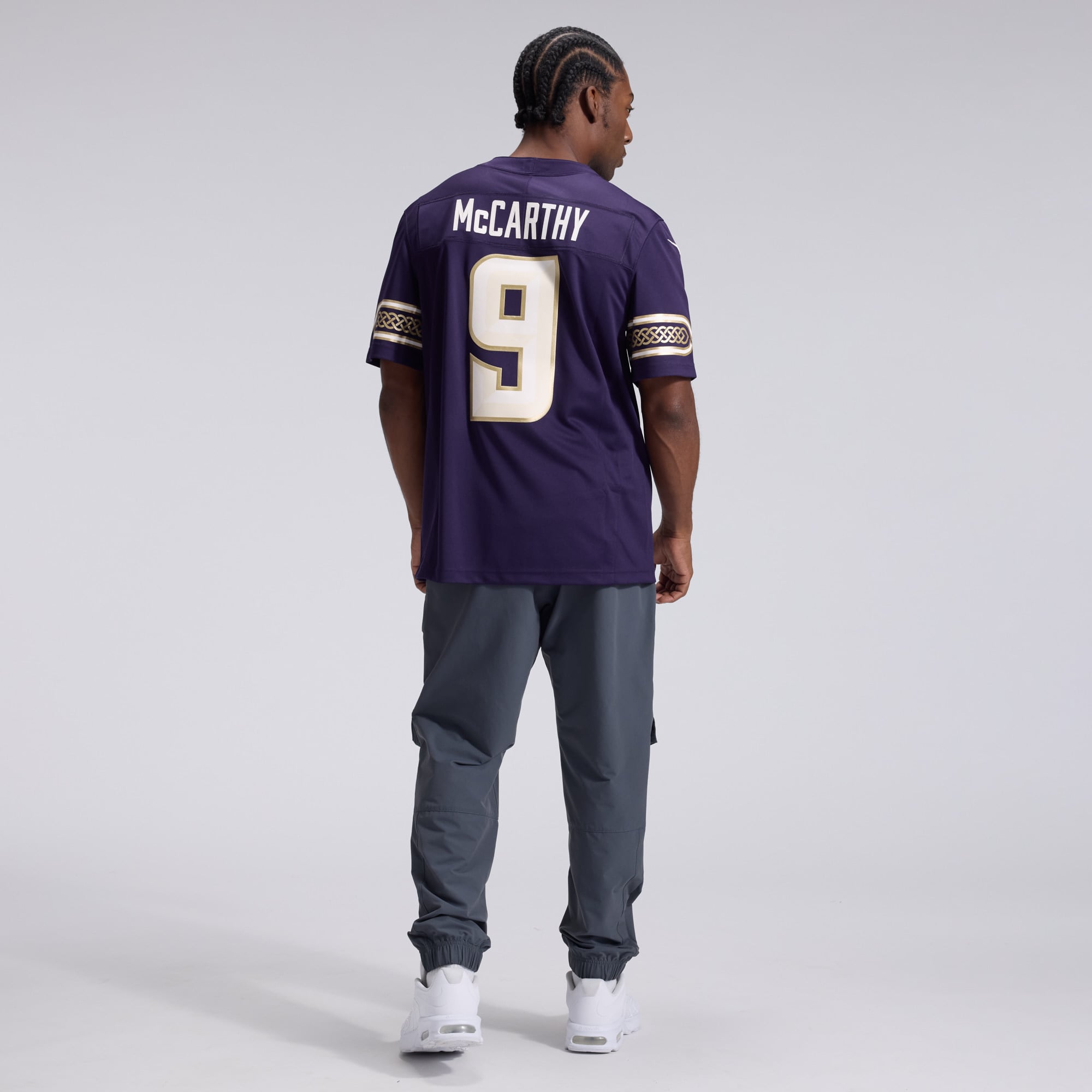 Men's Nike J.J. McCarthy Purple Minnesota Vikings 2026 Rivalries Collection Stitched Limited Jersey