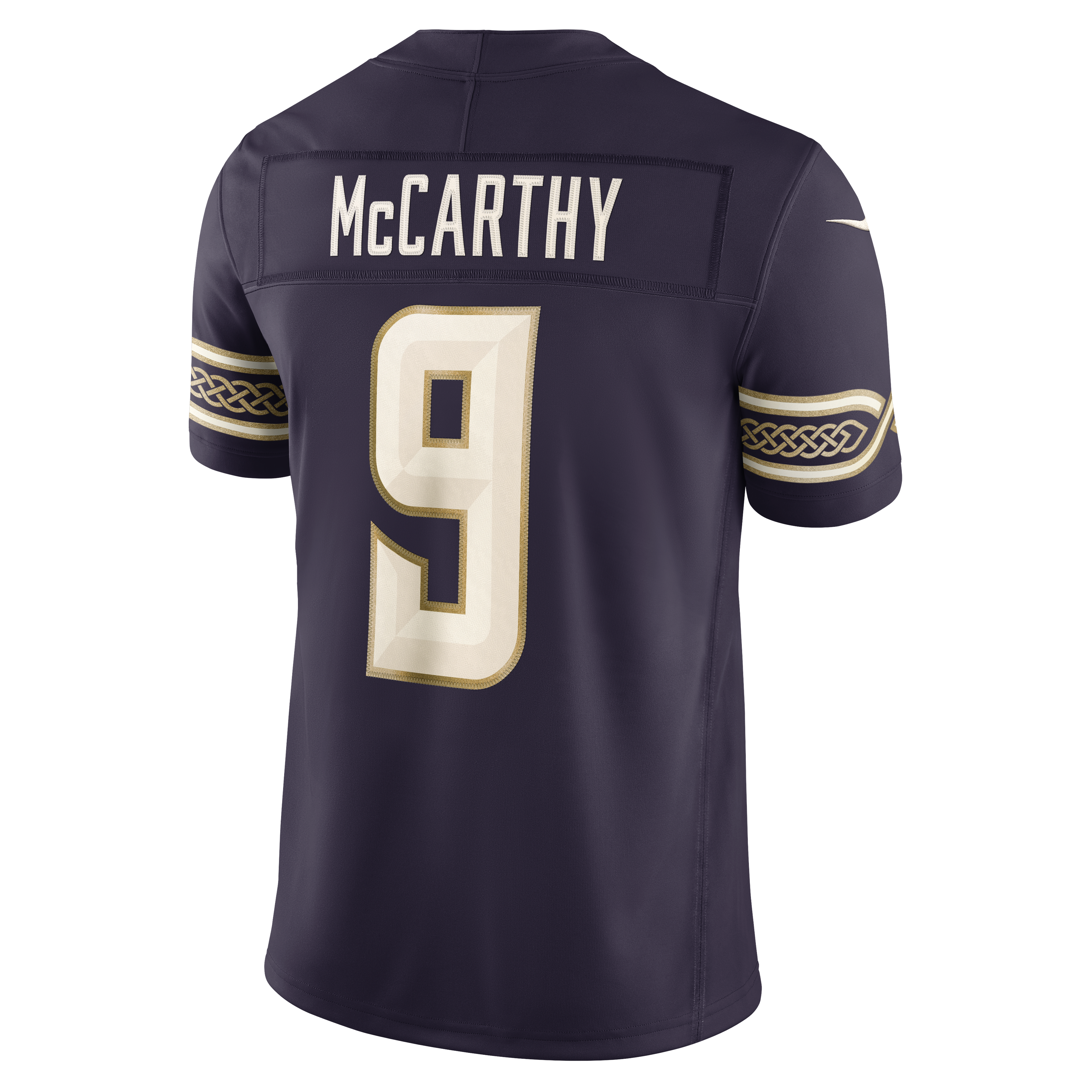 Men's Nike J.J. McCarthy Purple Minnesota Vikings 2026 Rivalries Collection Stitched Limited Jersey