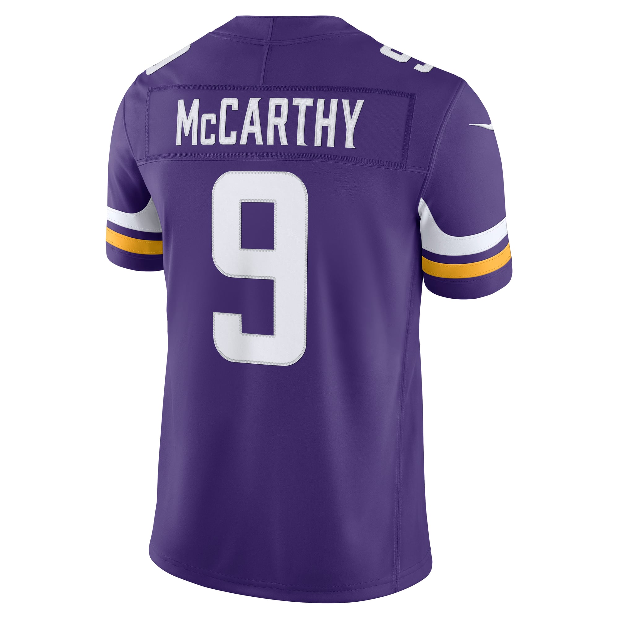 Maillot Nike J.J. McCarthy violet Minnesota Vikings Team Vapor F.U.S.E. édition limitée cousue pour homme
