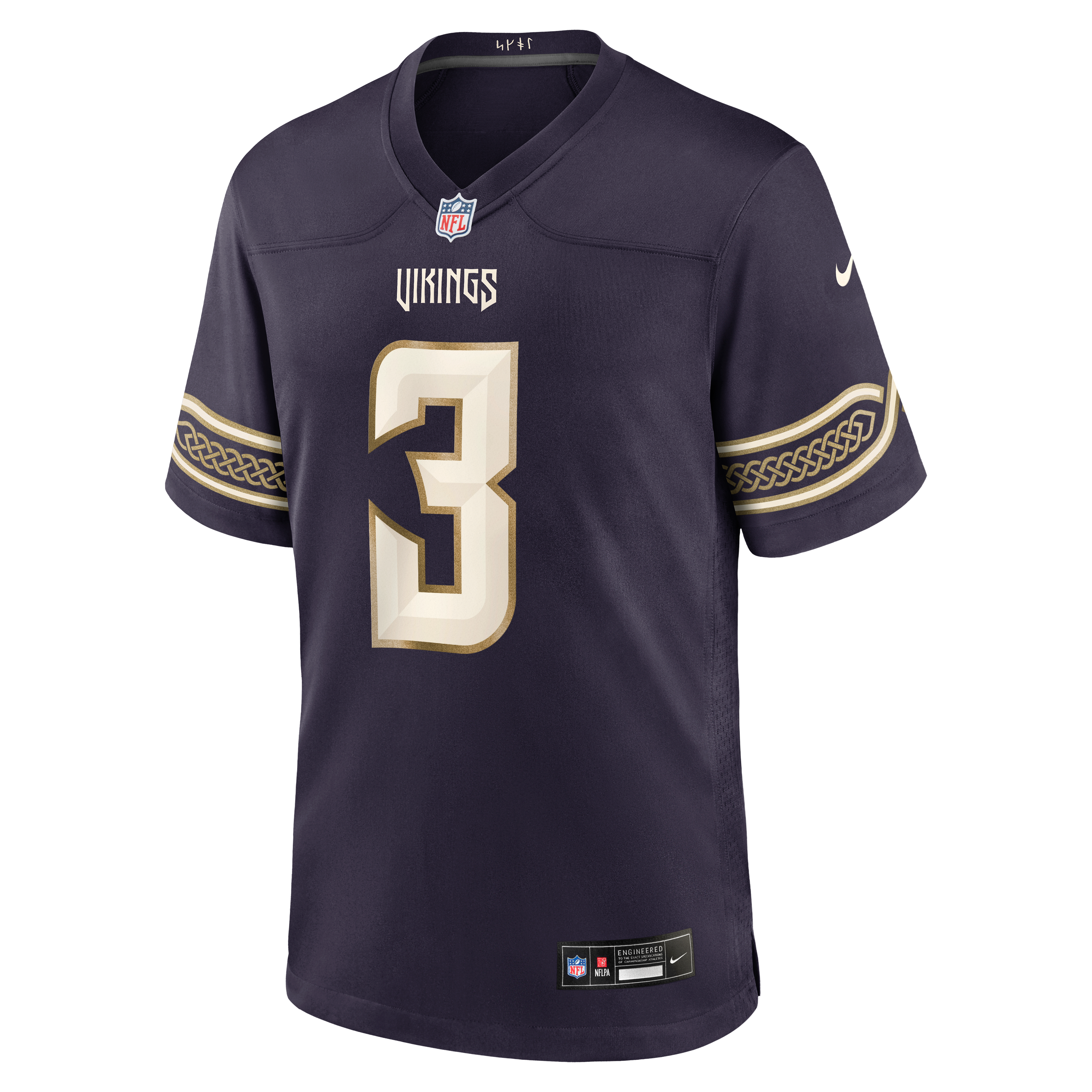 Men's Nike Jordan Addison Purple Minnesota Vikings 2026 Rivalries Collection Game Jersey