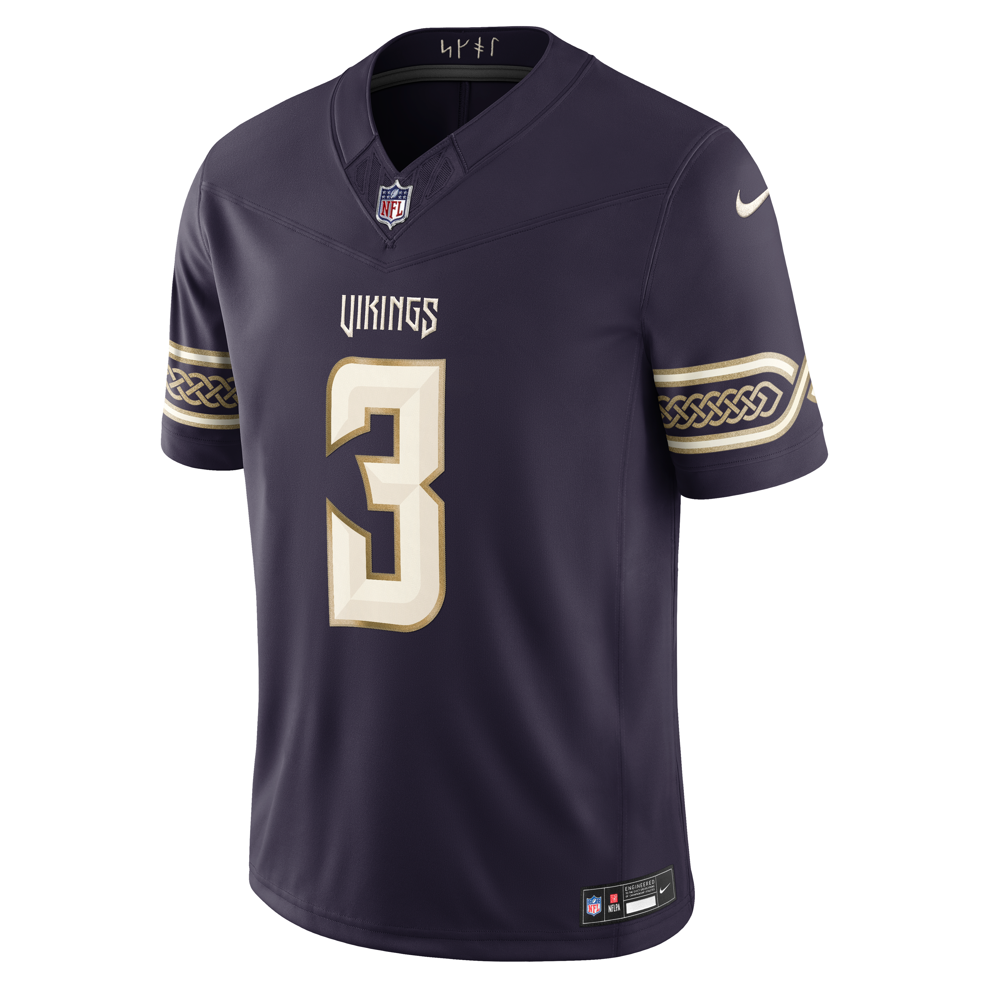 Men's Nike Jordan Addison Purple Minnesota Vikings 2026 Rivalries Collection Stitched Limited Jersey