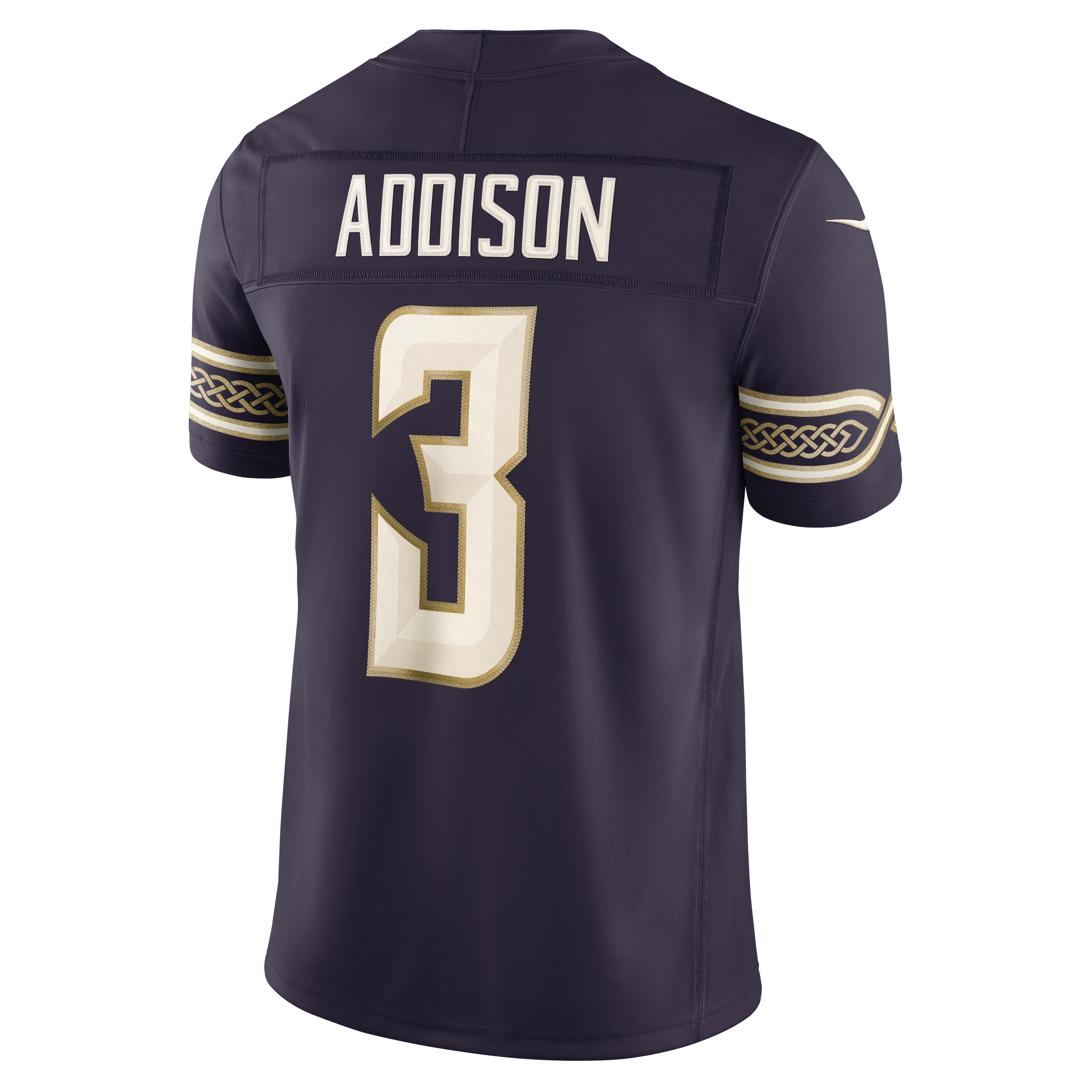 Men's Nike Jordan Addison Purple Minnesota Vikings 2026 Rivalries Collection Stitched Limited Jersey