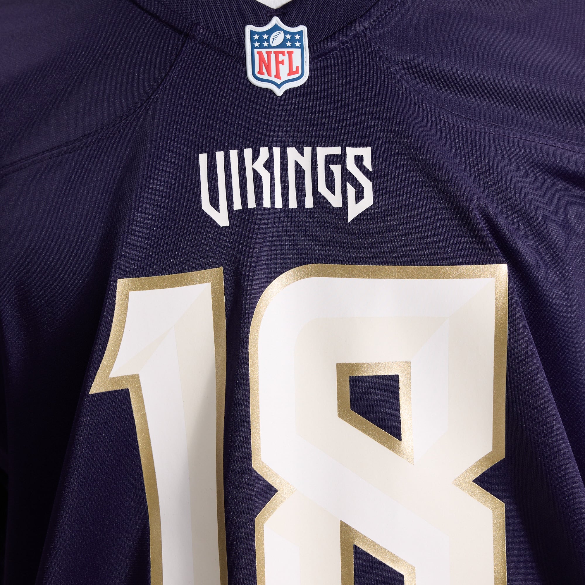 Men's Nike Justin Jefferson Purple Minnesota Vikings 2026 Rivalries Collection Game Jersey