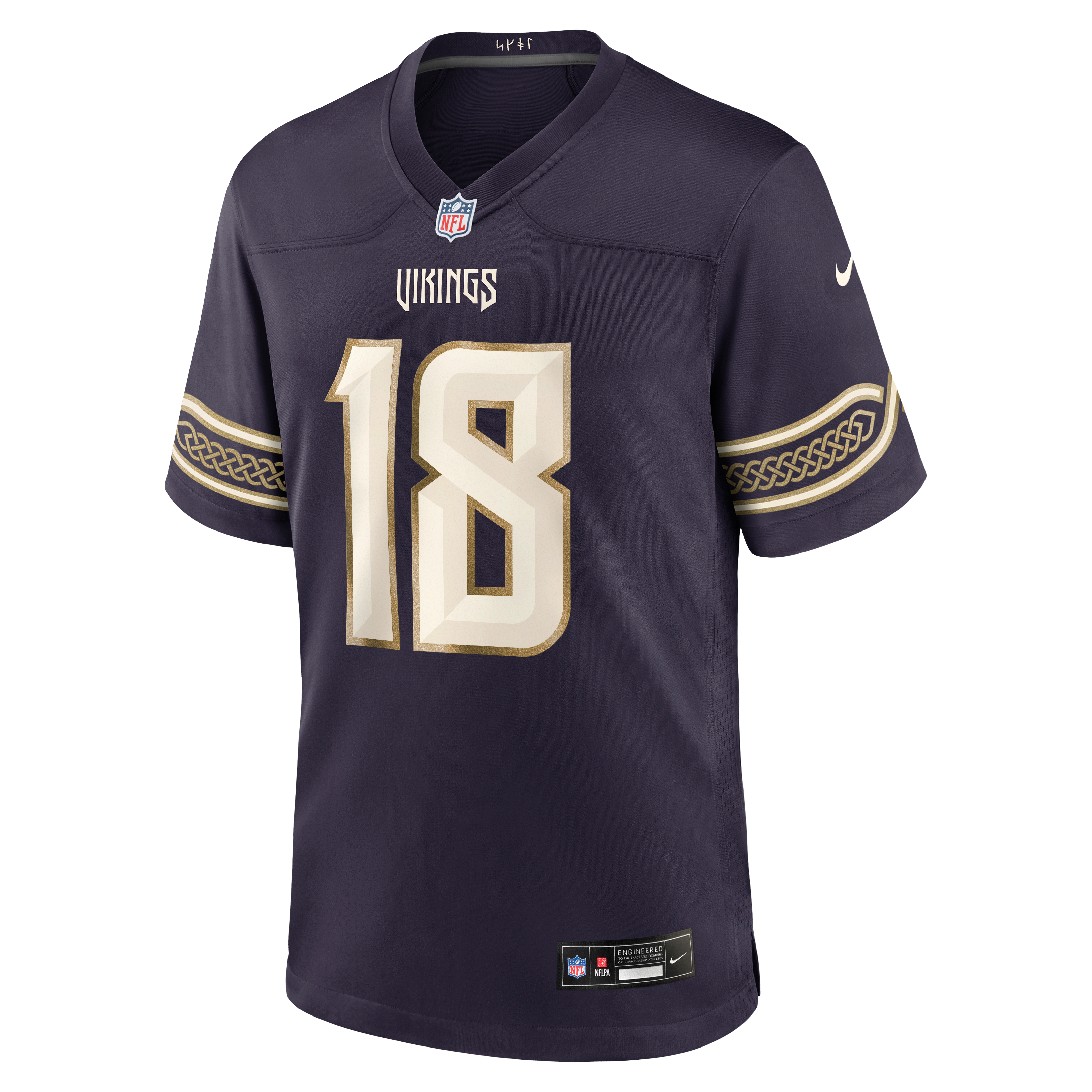 Men's Nike Justin Jefferson Purple Minnesota Vikings 2026 Rivalries Collection Game Jersey
