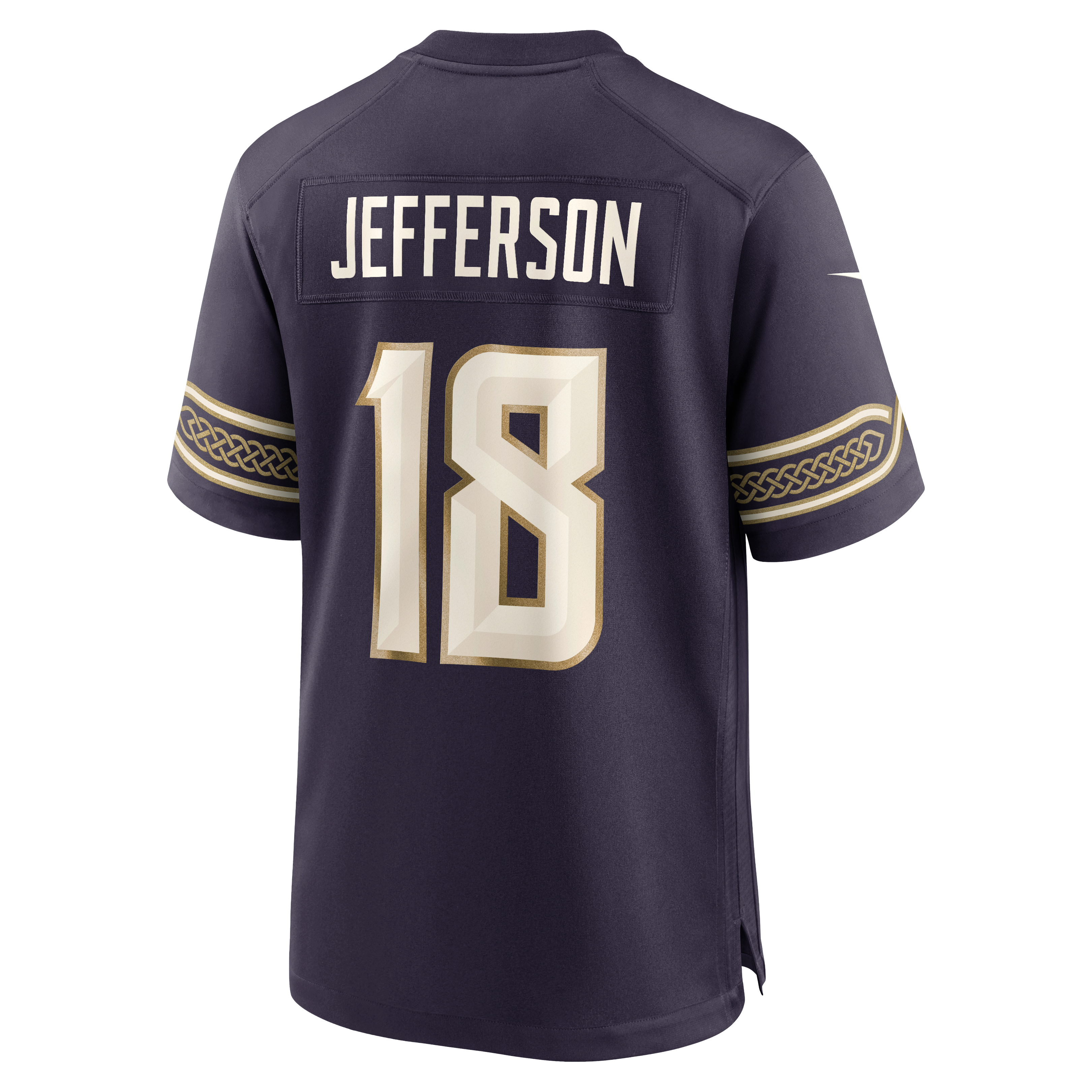 Men's Nike Justin Jefferson Purple Minnesota Vikings 2026 Rivalries Collection Game Jersey