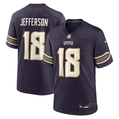 Maillot de match de Justin Jefferson, Minnesota Vikings, collection Nike 2026 Rivalries - Violet