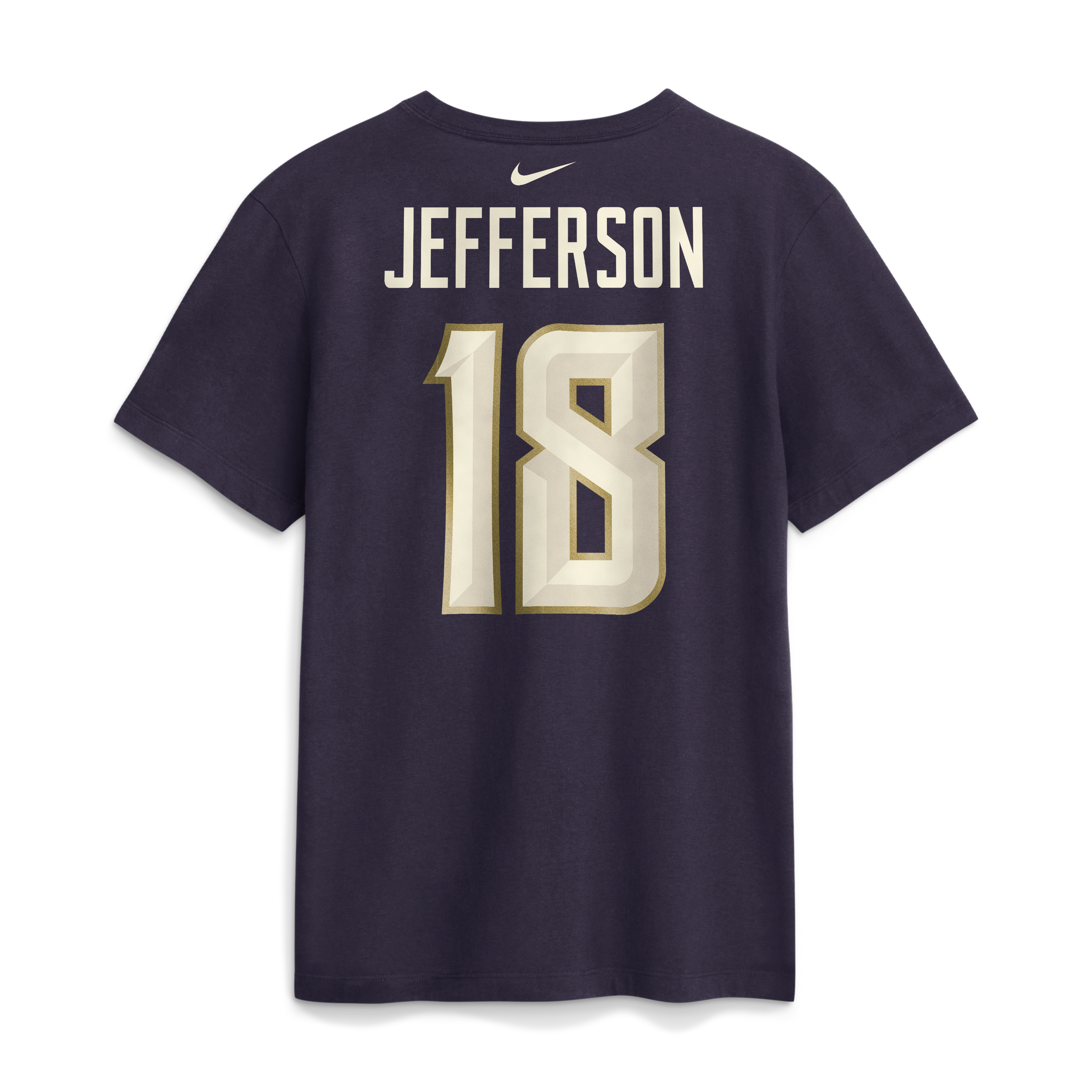 Men's Nike Justin Jefferson Purple Minnesota Vikings 2026 Rivalries Collection Player Name & Number T-Shirt
