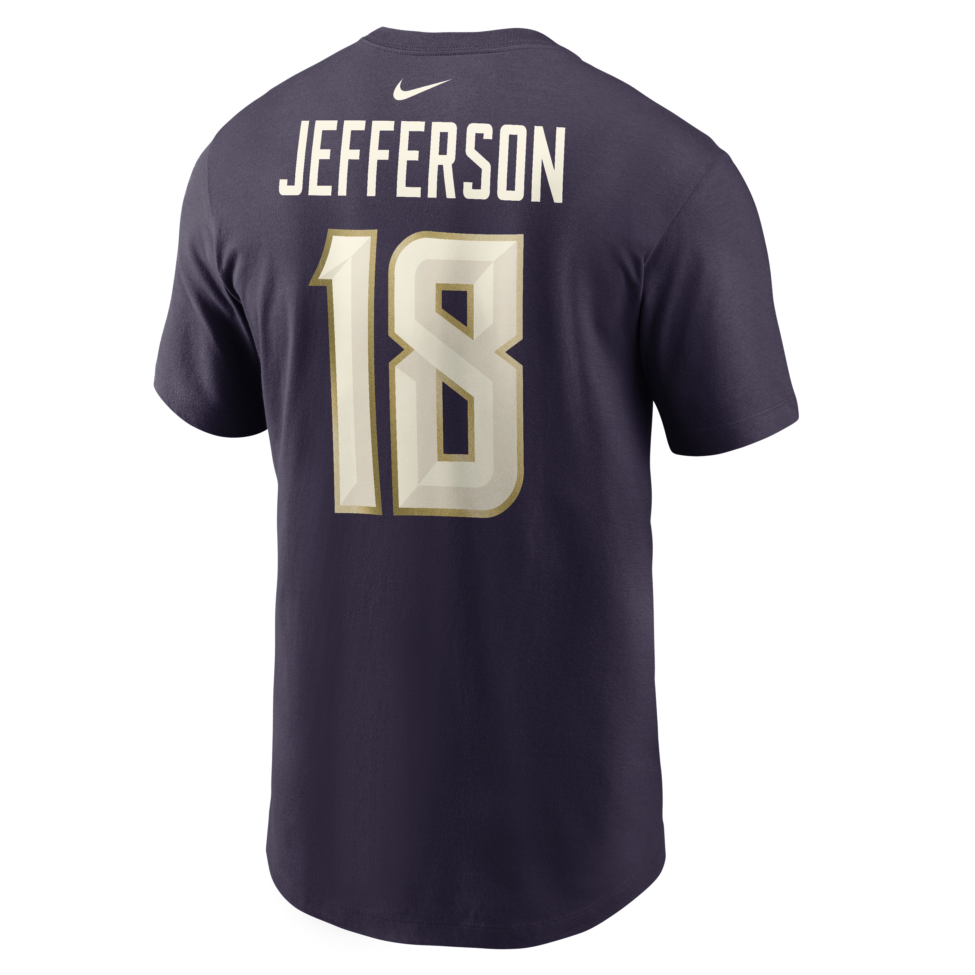 Men's Nike Justin Jefferson Purple Minnesota Vikings 2026 Rivalries Collection Player Name & Number T-Shirt