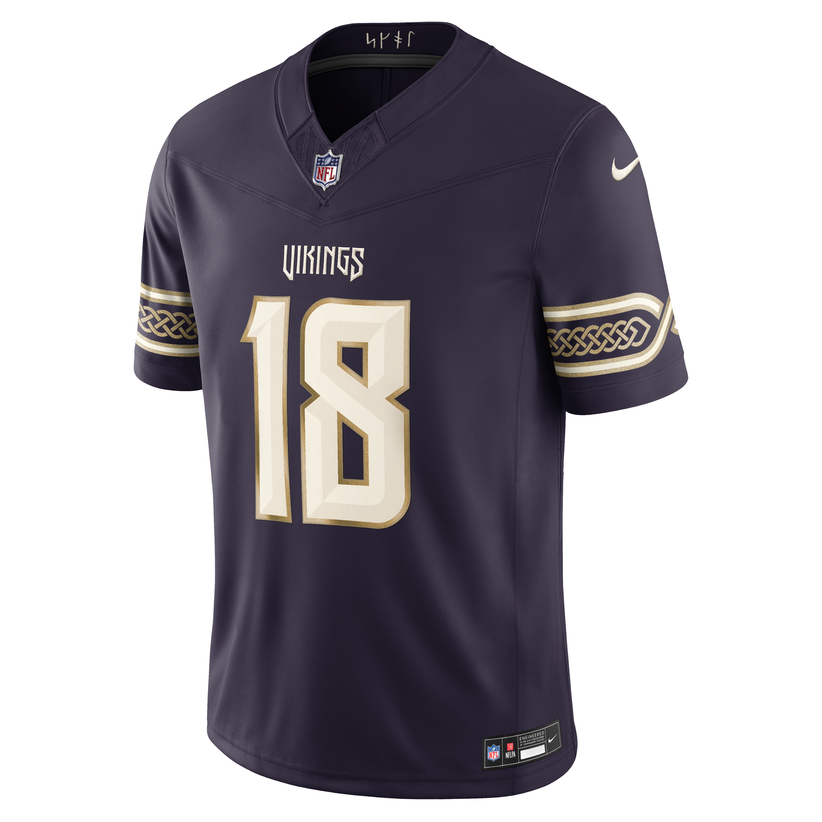 Men's Nike Justin Jefferson Purple Minnesota Vikings 2026 Rivalries Collection Stitched Limited Jersey