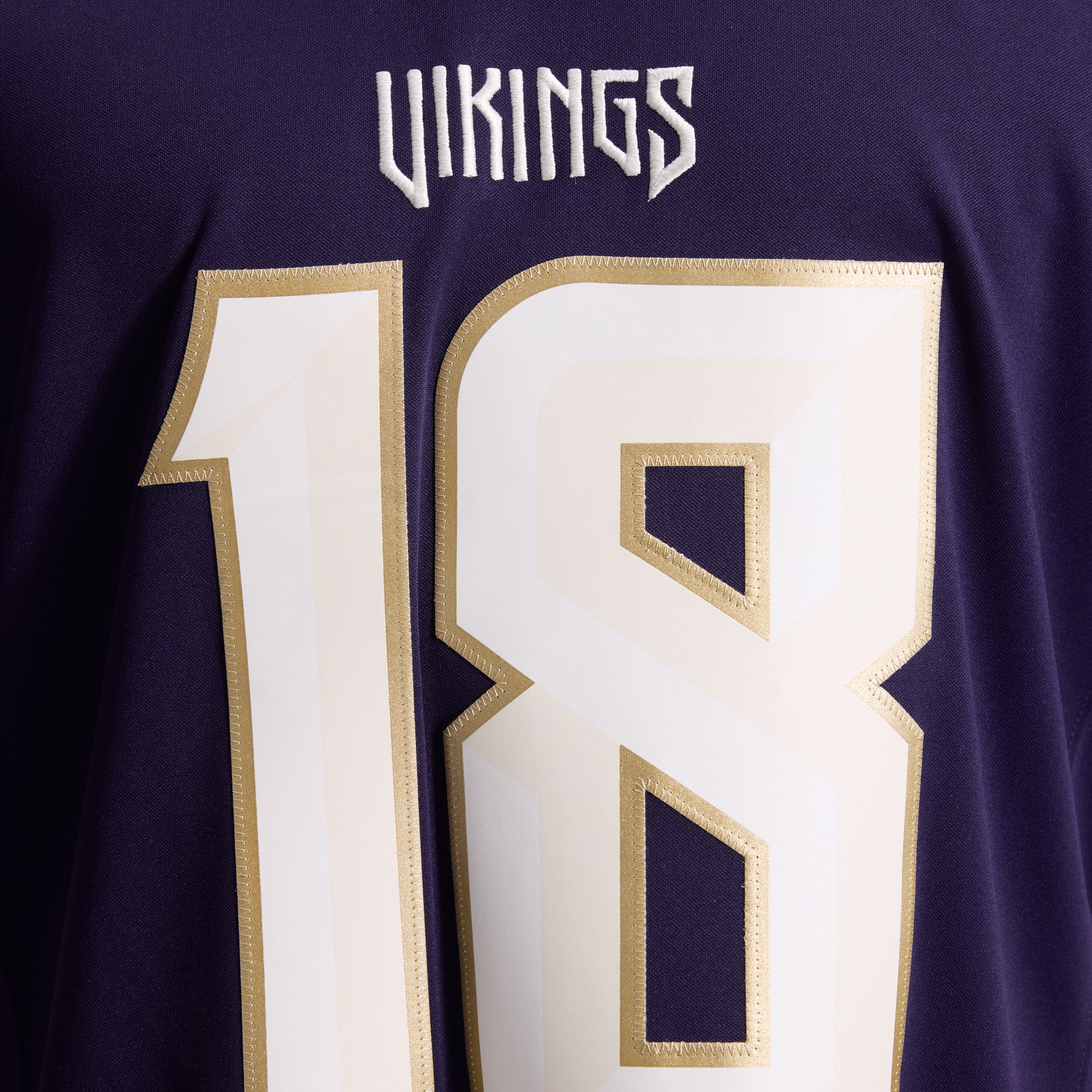 Men's Nike Justin Jefferson Purple Minnesota Vikings 2026 Rivalries Collection Stitched Limited Jersey