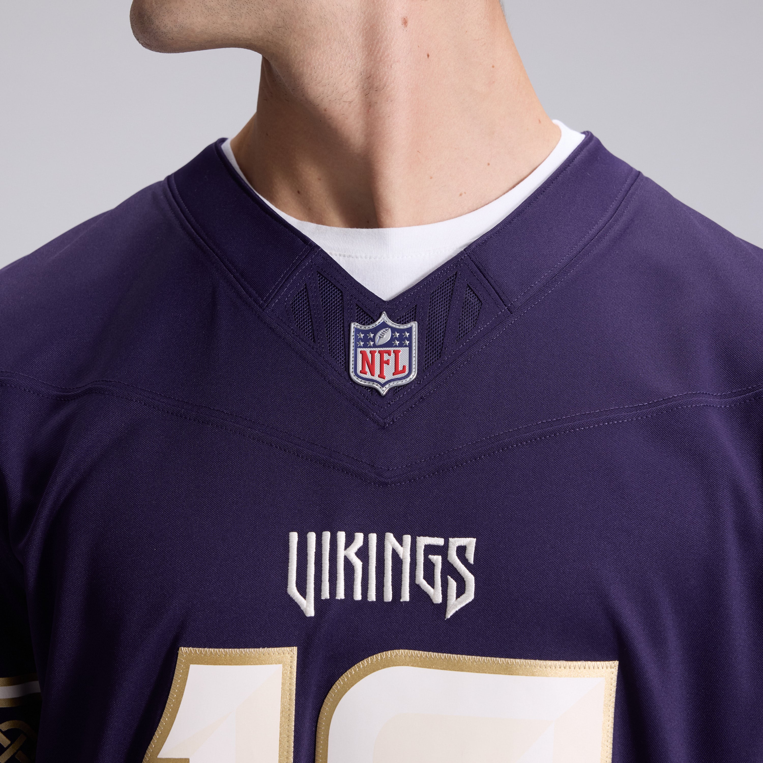Men's Nike Justin Jefferson Purple Minnesota Vikings 2026 Rivalries Collection Stitched Limited Jersey