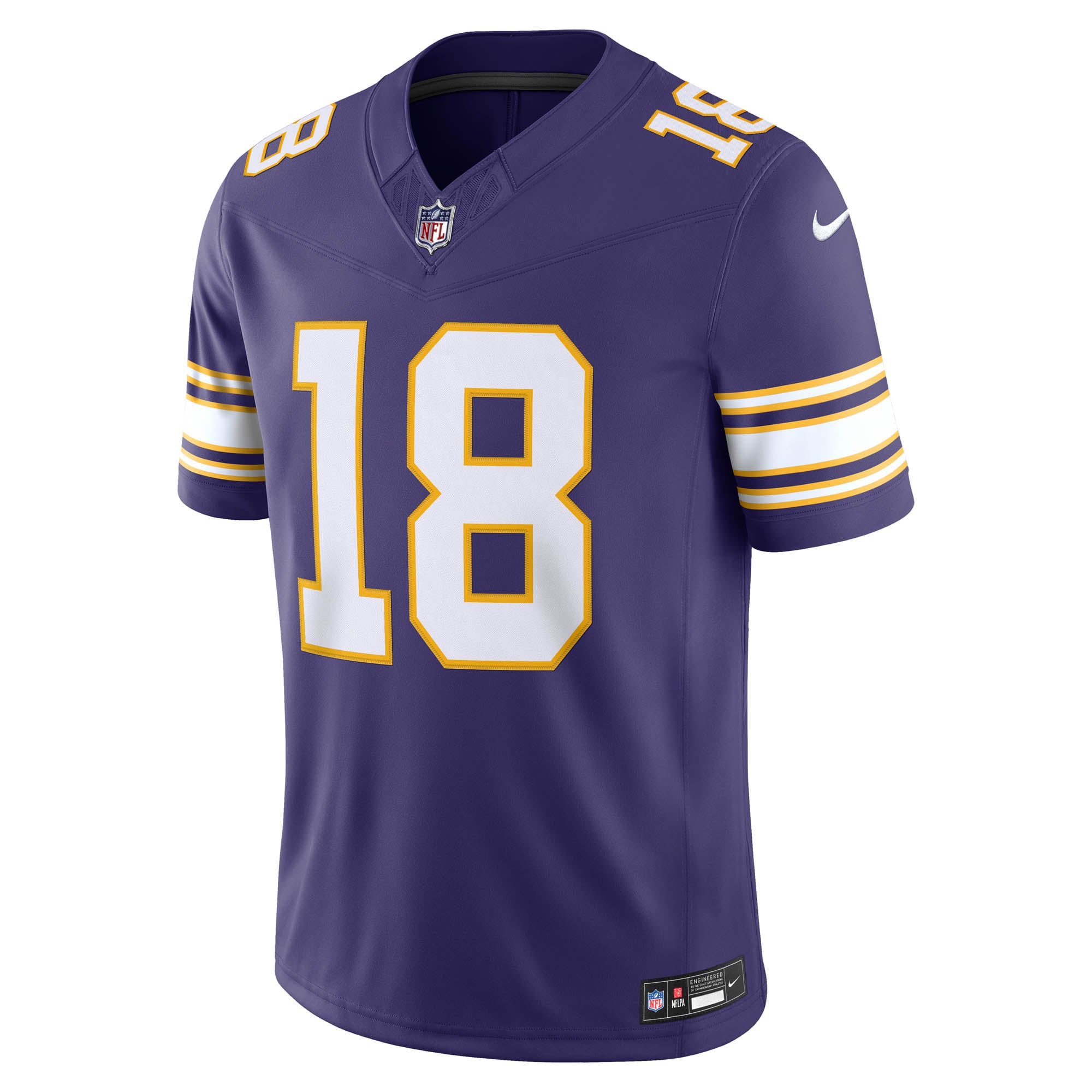 Men's Nike Justin Jefferson Purple Minnesota Vikings Alternate Classic Vapor F.U.S.E. Stitched Limited Jersey