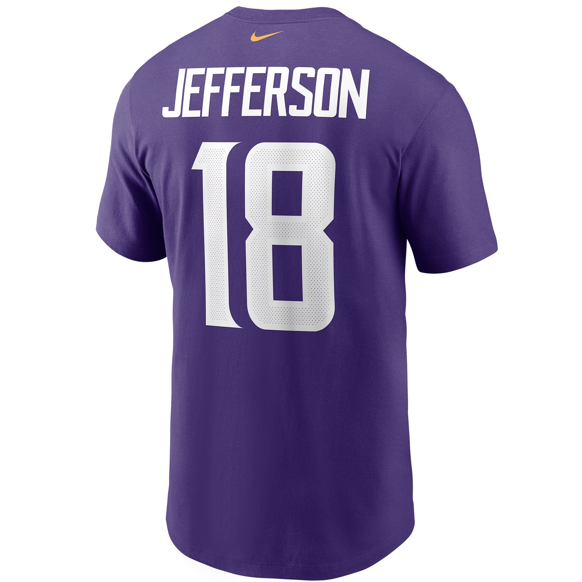 T-shirt Nike Justin Jefferson blanc Minnesota Vikings pour homme, avec nom et numéro