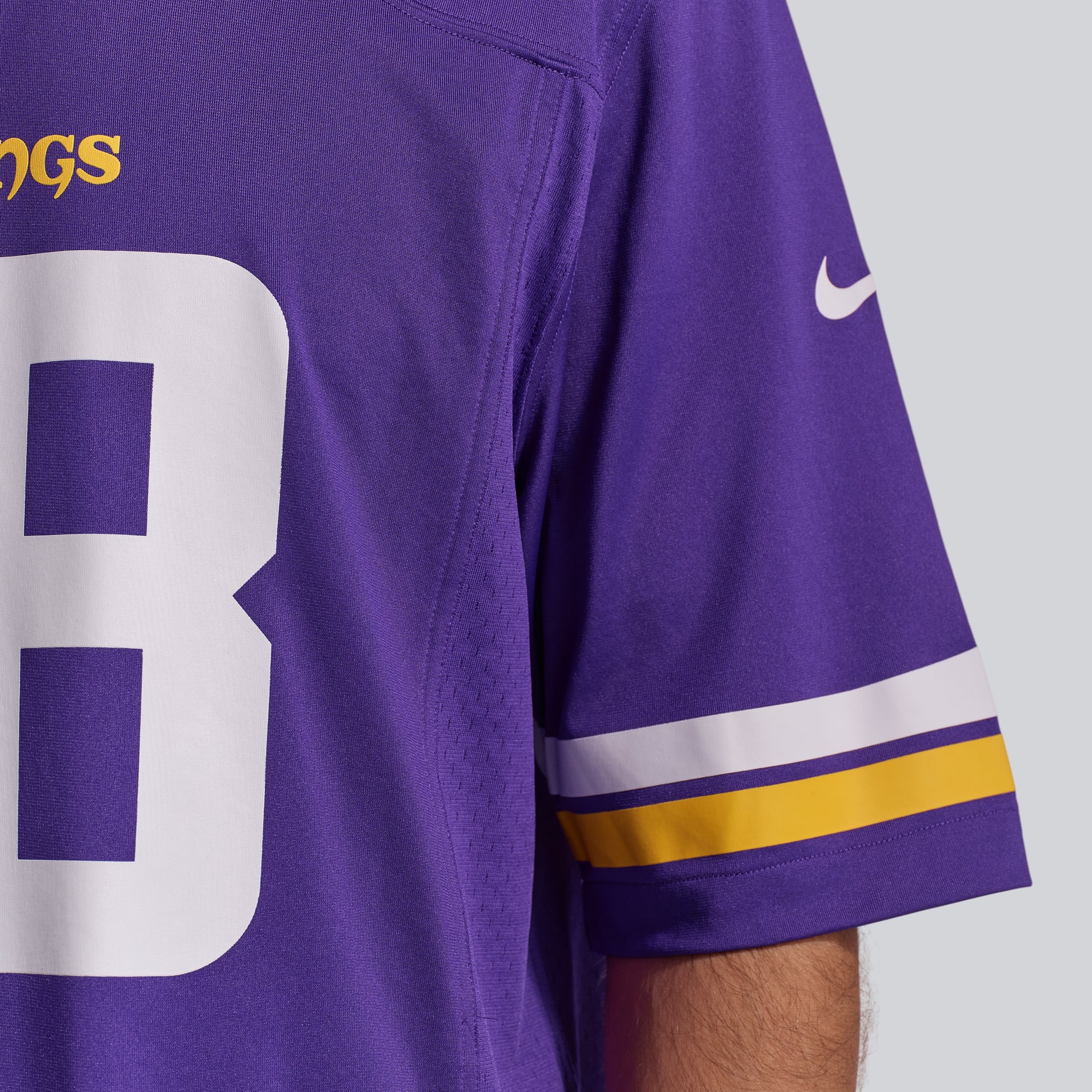 Maillot de match joueur Nike Justin Jefferson violet Minnesota Vikings pour hommes