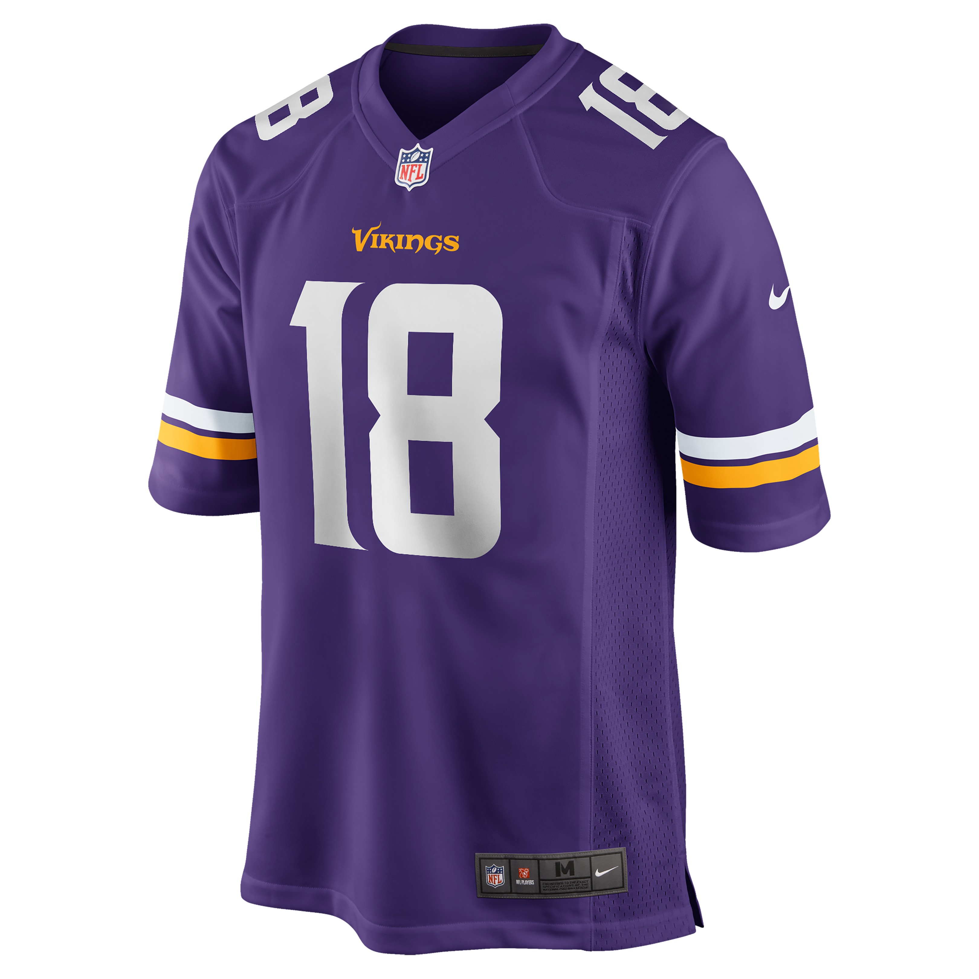 Maillot de match joueur Nike Justin Jefferson violet Minnesota Vikings pour hommes