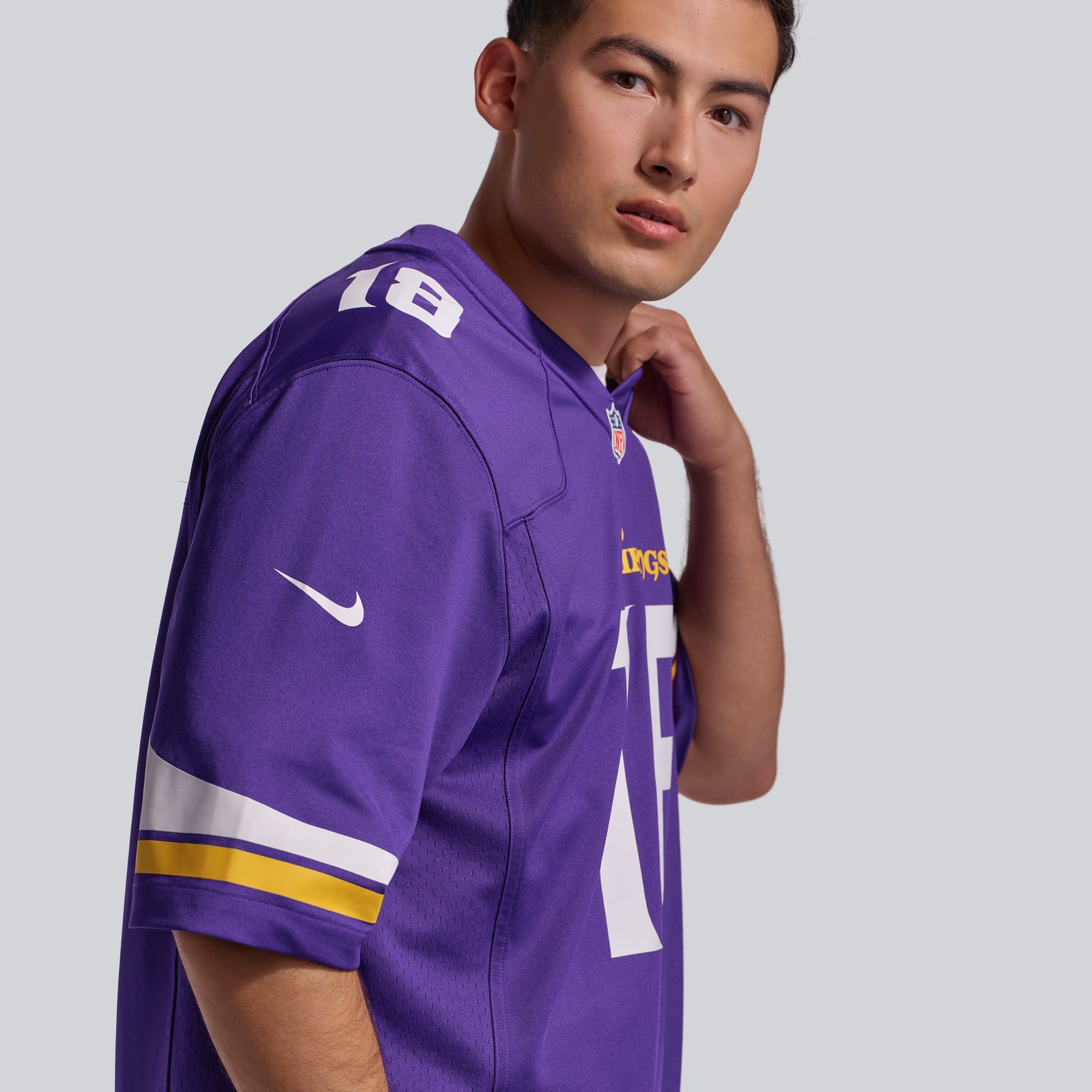 Maillot de match joueur Nike Justin Jefferson violet Minnesota Vikings pour hommes