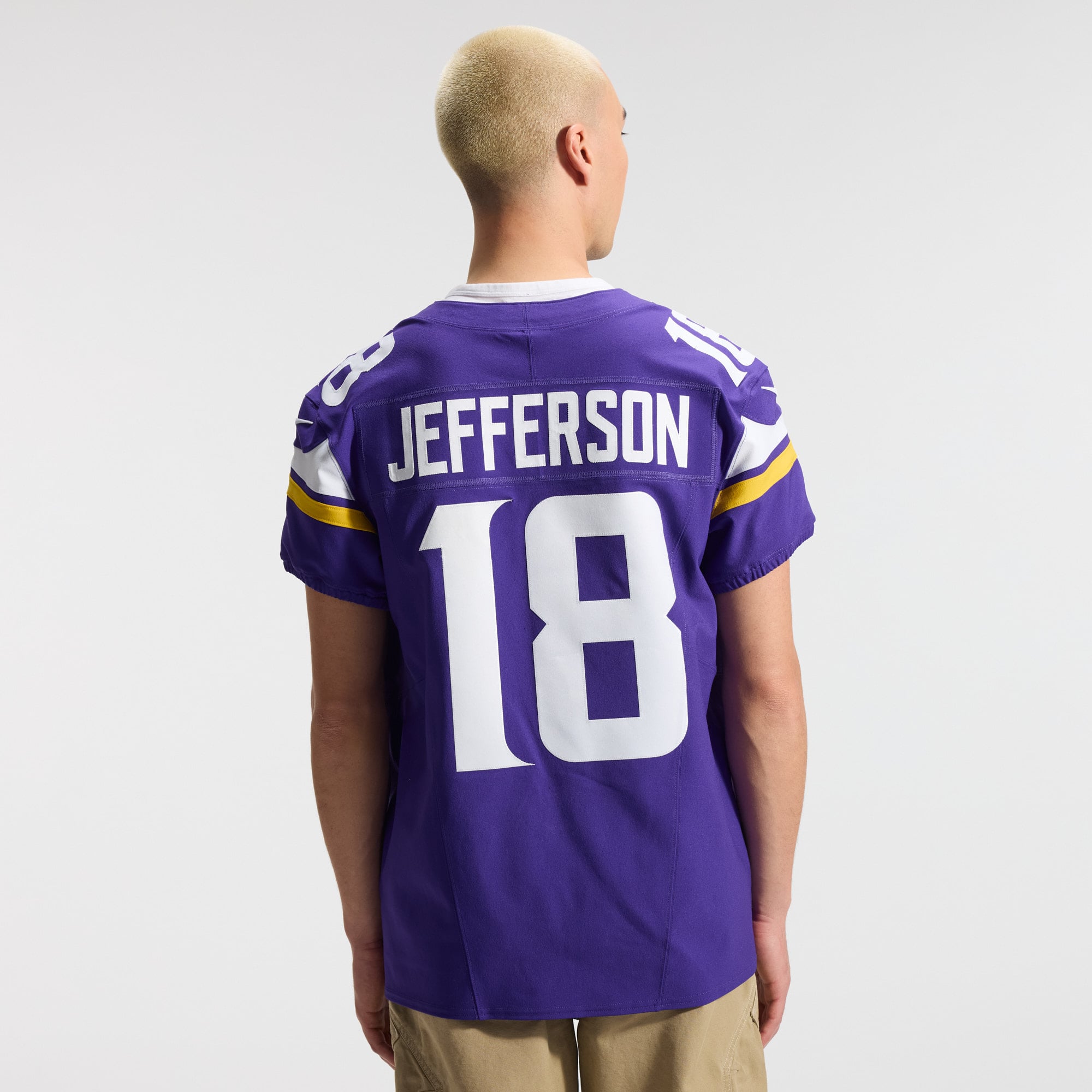 Maillot Nike Justin Jefferson violet Minnesota Vikings Team Vapor F.U.S.E. Elite pour homme