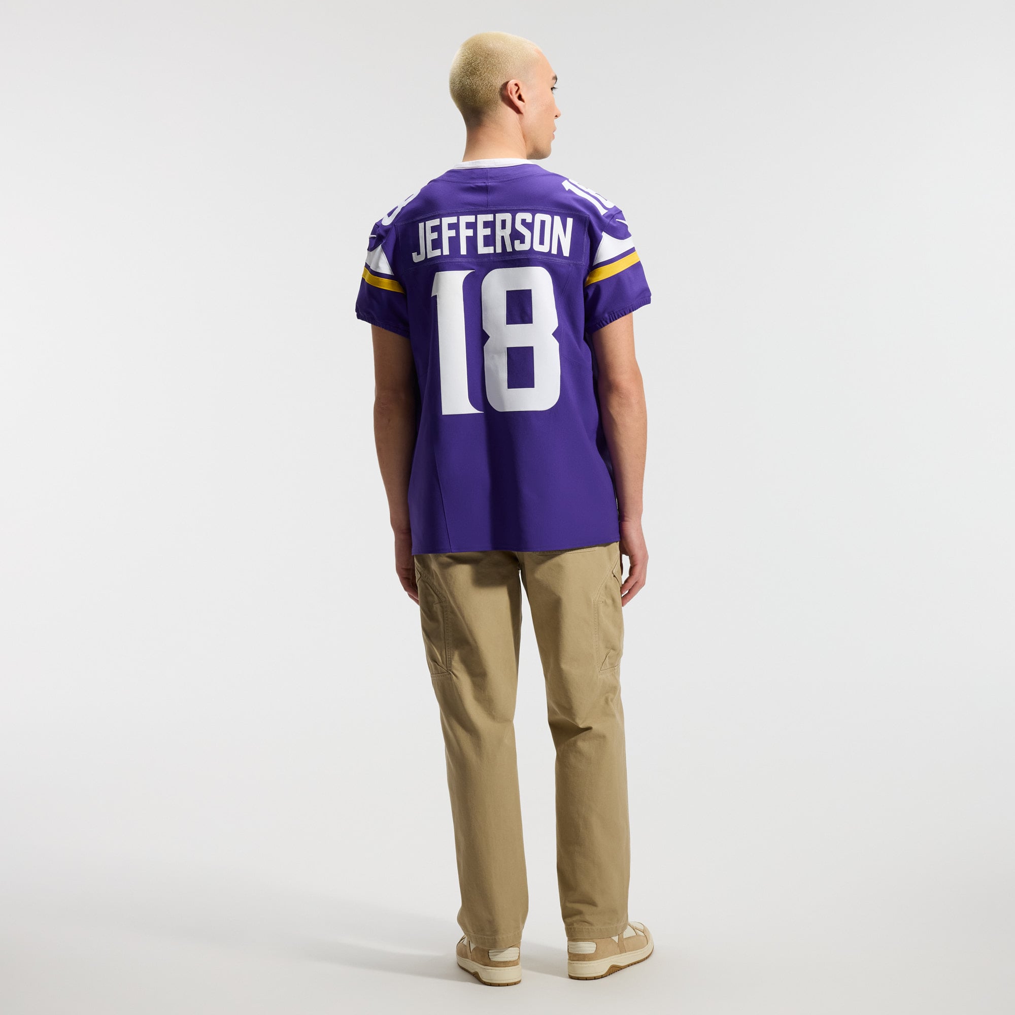 Maillot Nike Justin Jefferson violet Minnesota Vikings Team Vapor F.U.S.E. Elite pour homme