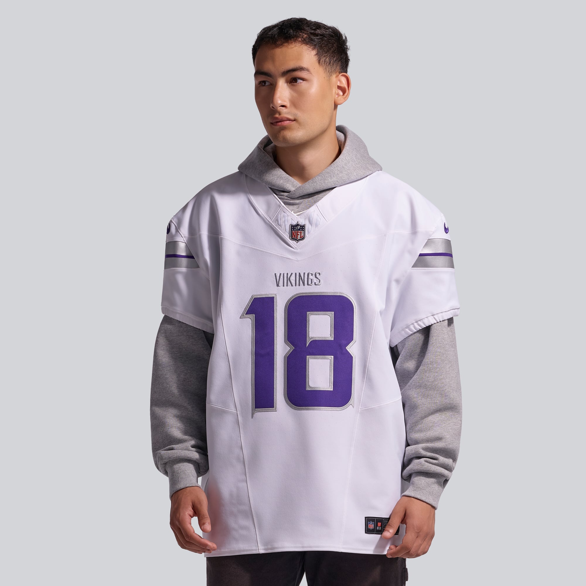 Nike Justin Jefferson Blanc Minnesota Vikings Alternate Vapor F.U.S.E. Maillot de joueur d'élite