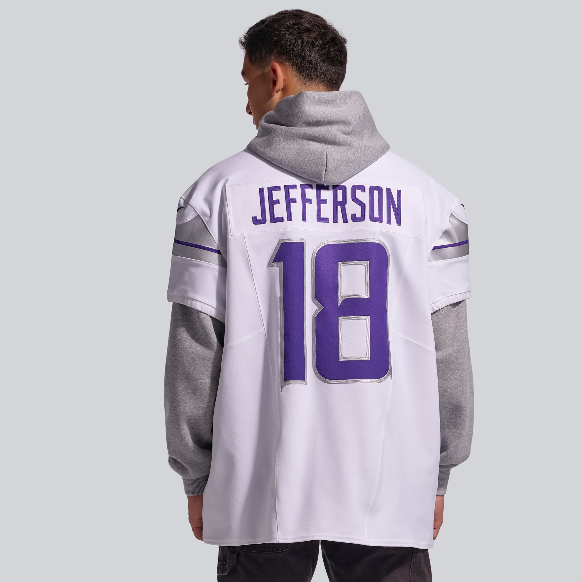 Nike Justin Jefferson Blanc Minnesota Vikings Alternate Vapor F.U.S.E. Maillot de joueur d'élite