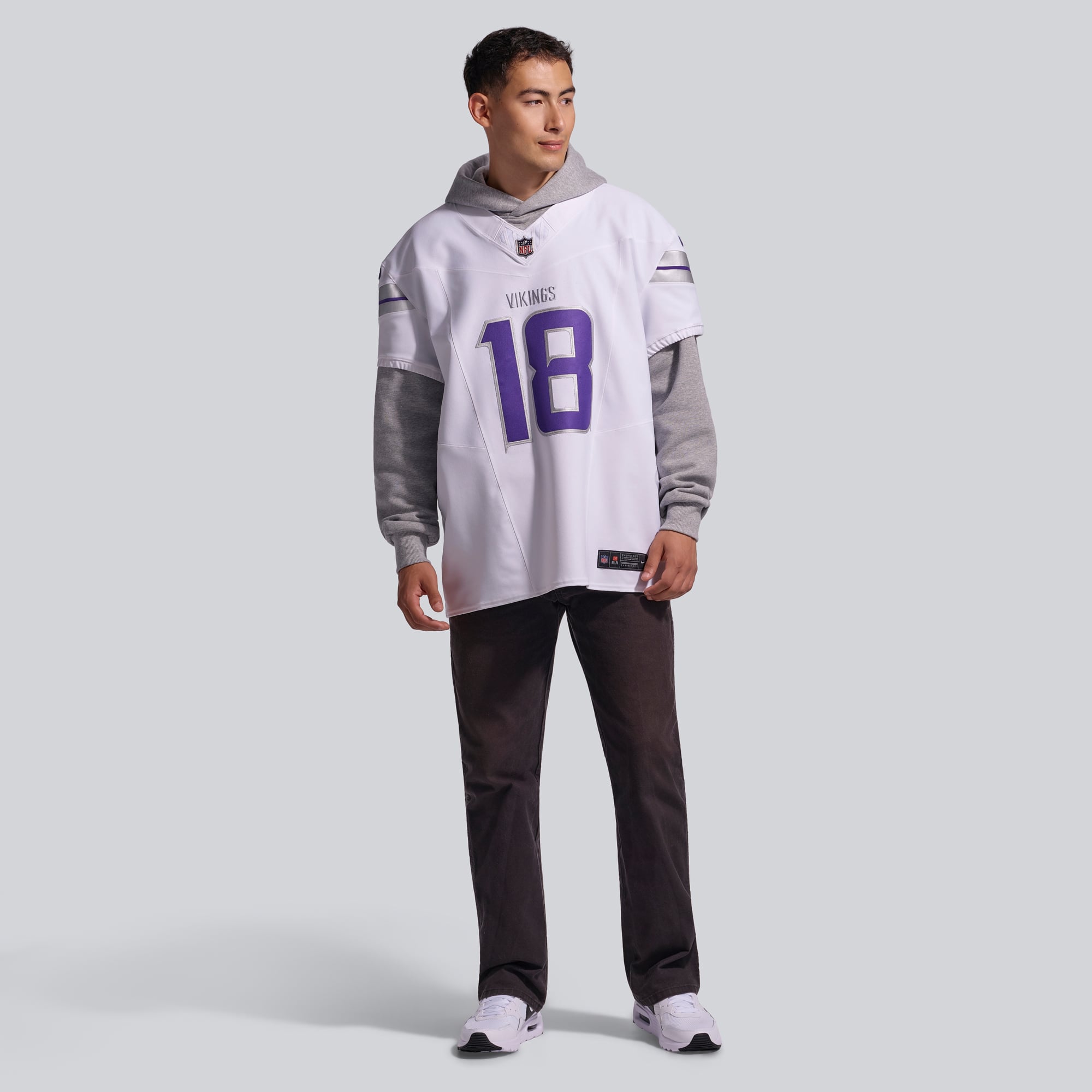 Nike Justin Jefferson Blanc Minnesota Vikings Alternate Vapor F.U.S.E. Maillot de joueur d'élite