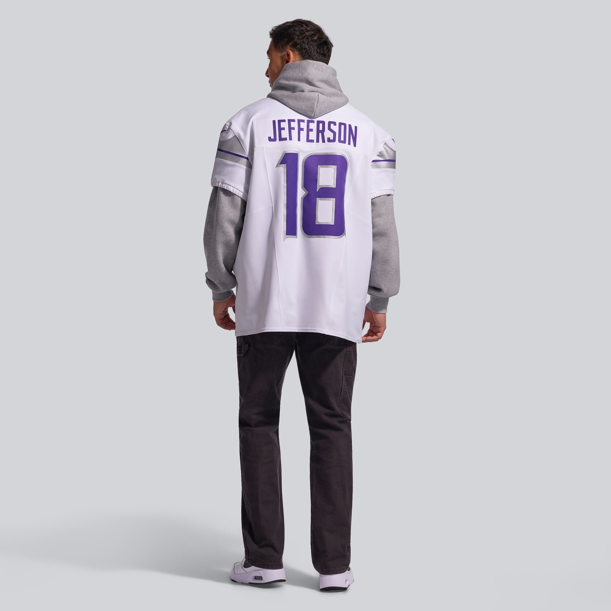 Nike Justin Jefferson Blanc Minnesota Vikings Alternate Vapor F.U.S.E. Maillot de joueur d'élite
