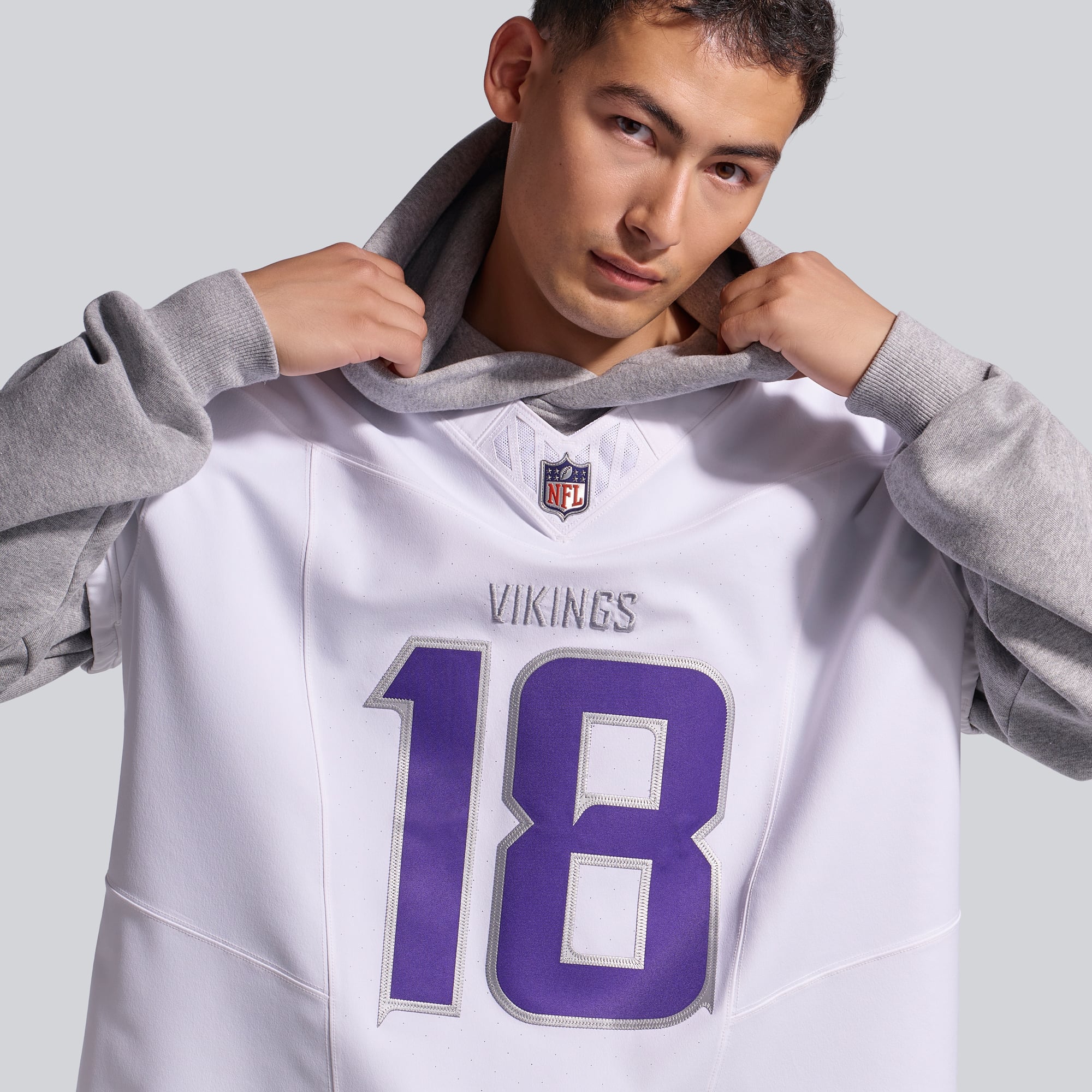 Nike Justin Jefferson Blanc Minnesota Vikings Alternate Vapor F.U.S.E. Maillot de joueur d'élite