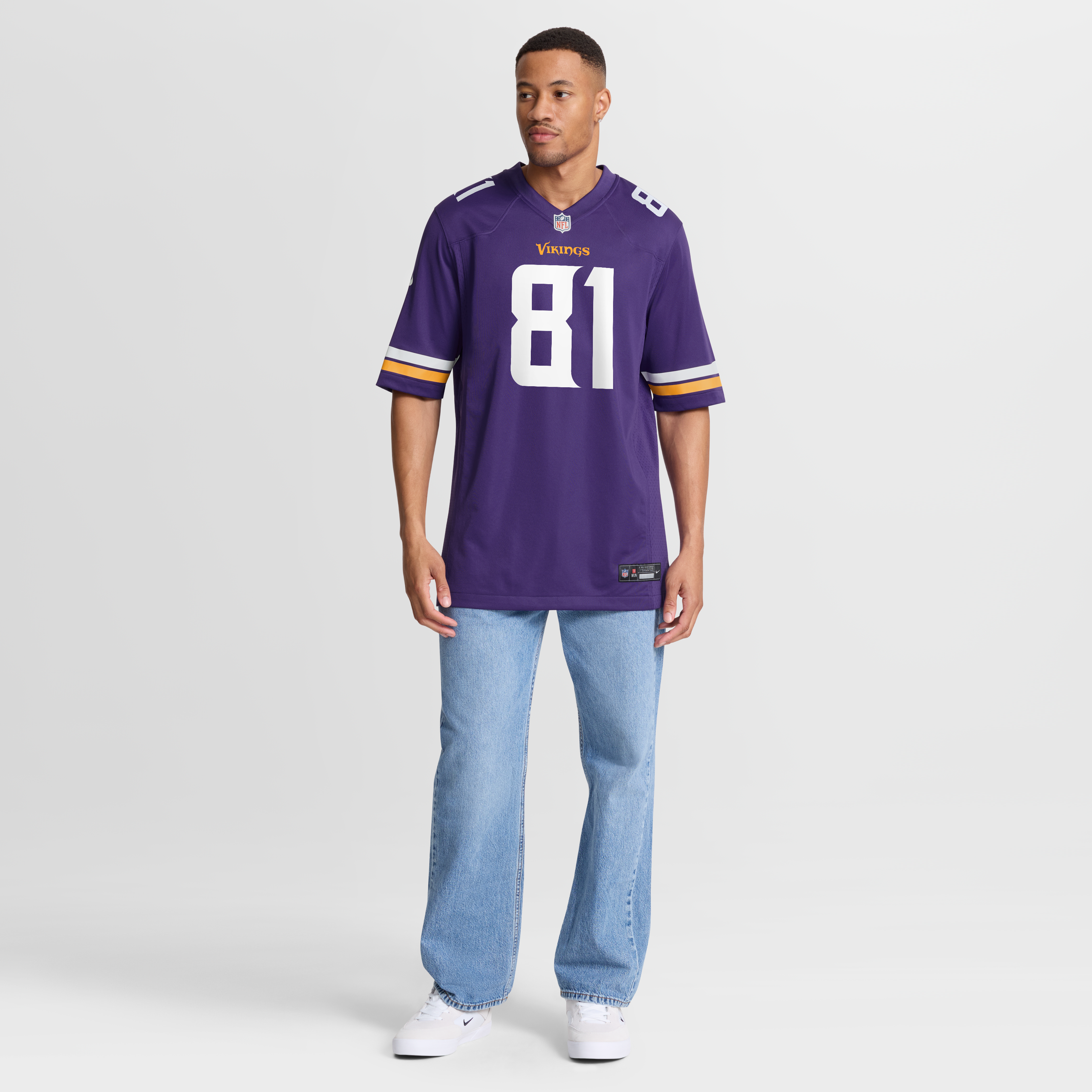 Men's Nike Michael Briscoe Purple Minnesota Vikings Team Game Jersey