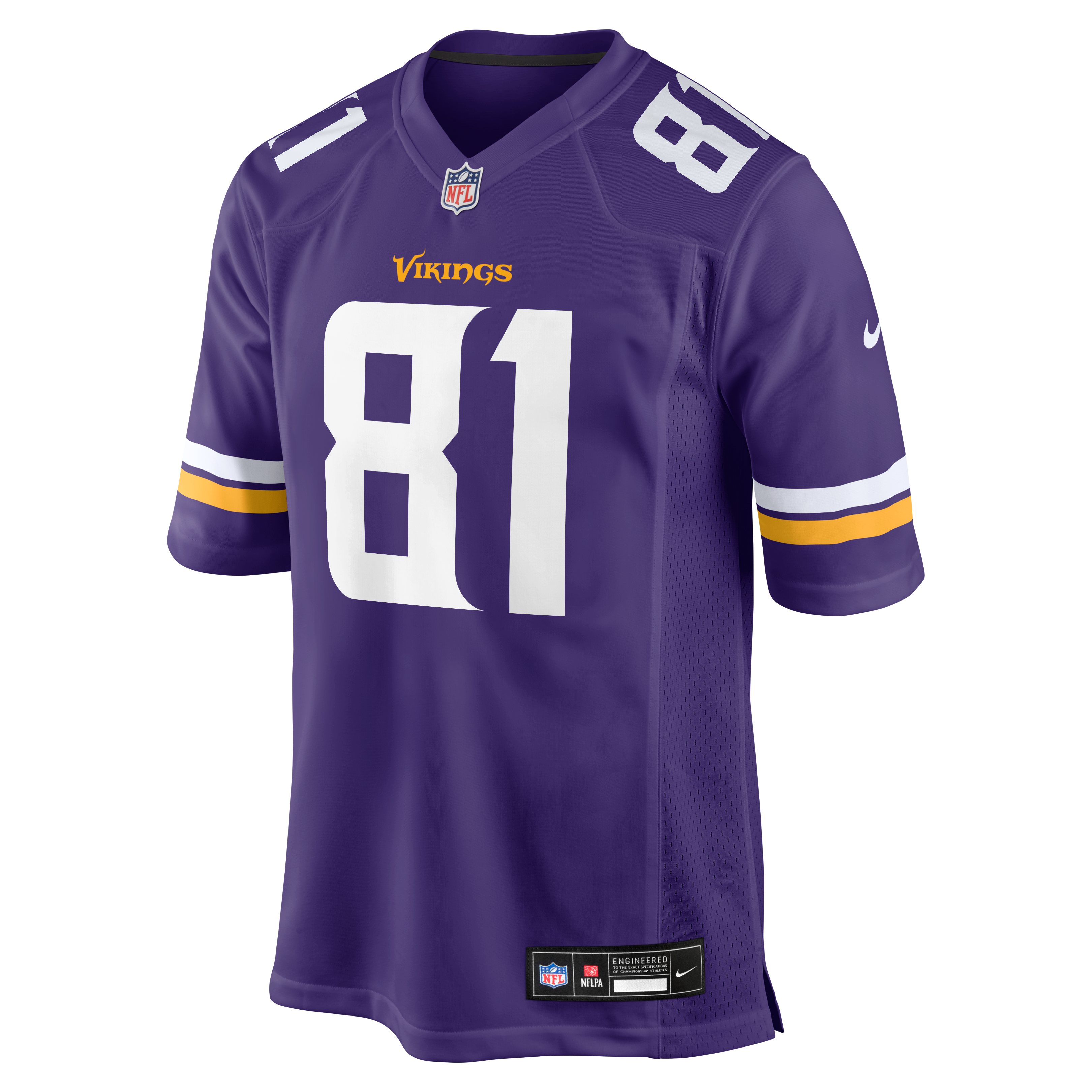 Men's Nike Michael Briscoe Purple Minnesota Vikings Team Game Jersey