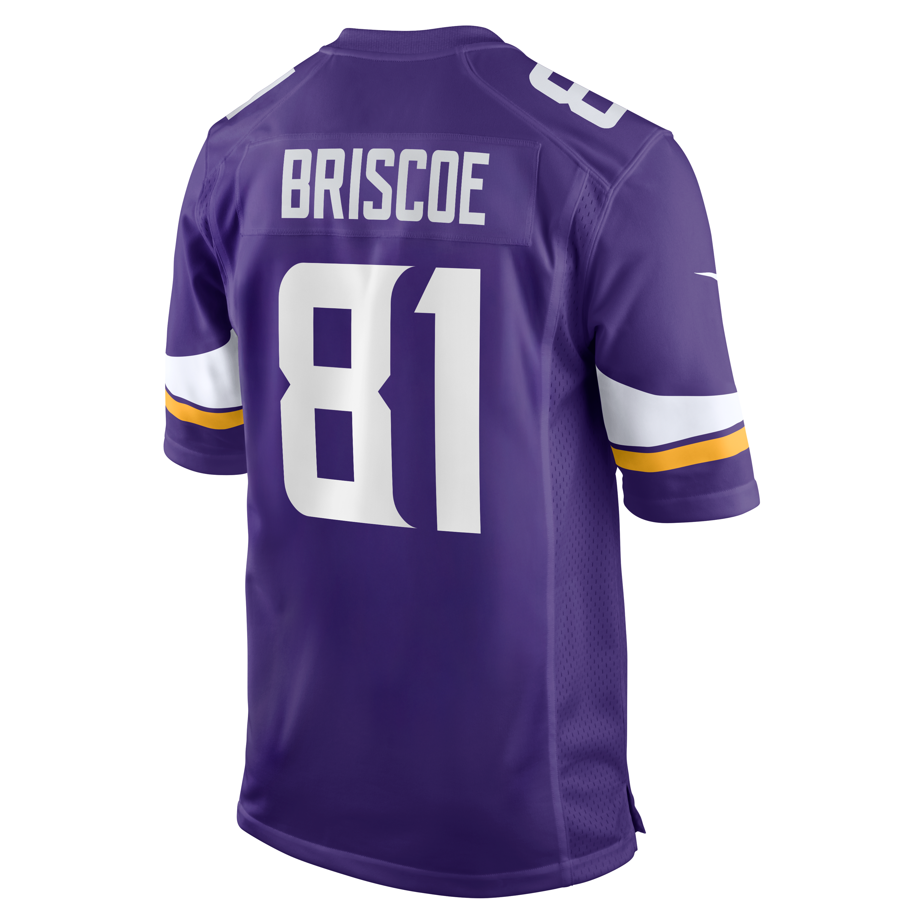 Men's Nike Michael Briscoe Purple Minnesota Vikings Team Game Jersey